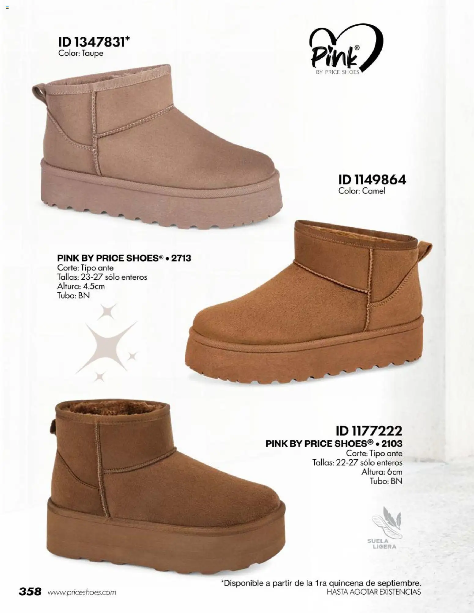 Nuevas ofertas de Price Shoes válidas en toda la República Mexicana desde el 18/07/2026. ¡Encuentra las mejores ofertas en Price Shoes catálogo Botas! | Página: 358