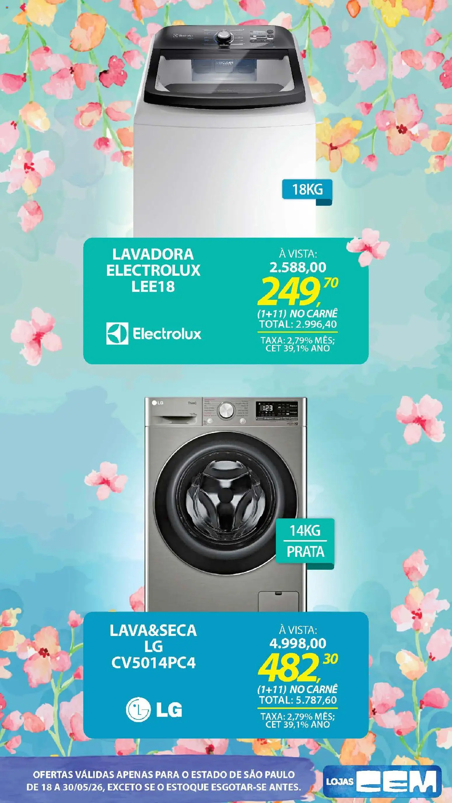 Lojas Cem - Ofertas atuais de 18/05/2026 ? Não perca as melhores promoções! | Brasil