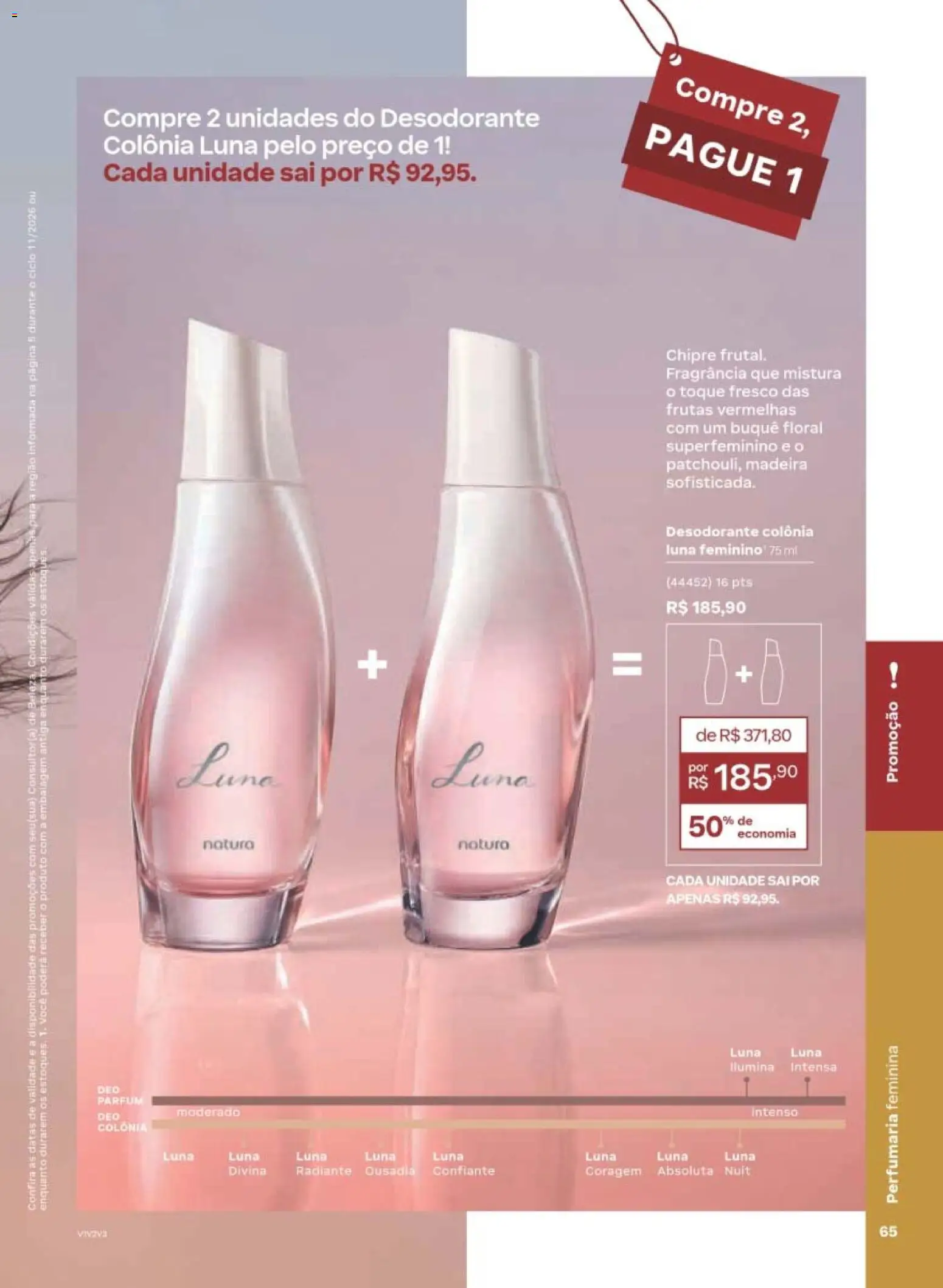 Natura Folheto - válido de 29/06/2026 | Página: 65 | Produtos: Fragrância, Desodorante