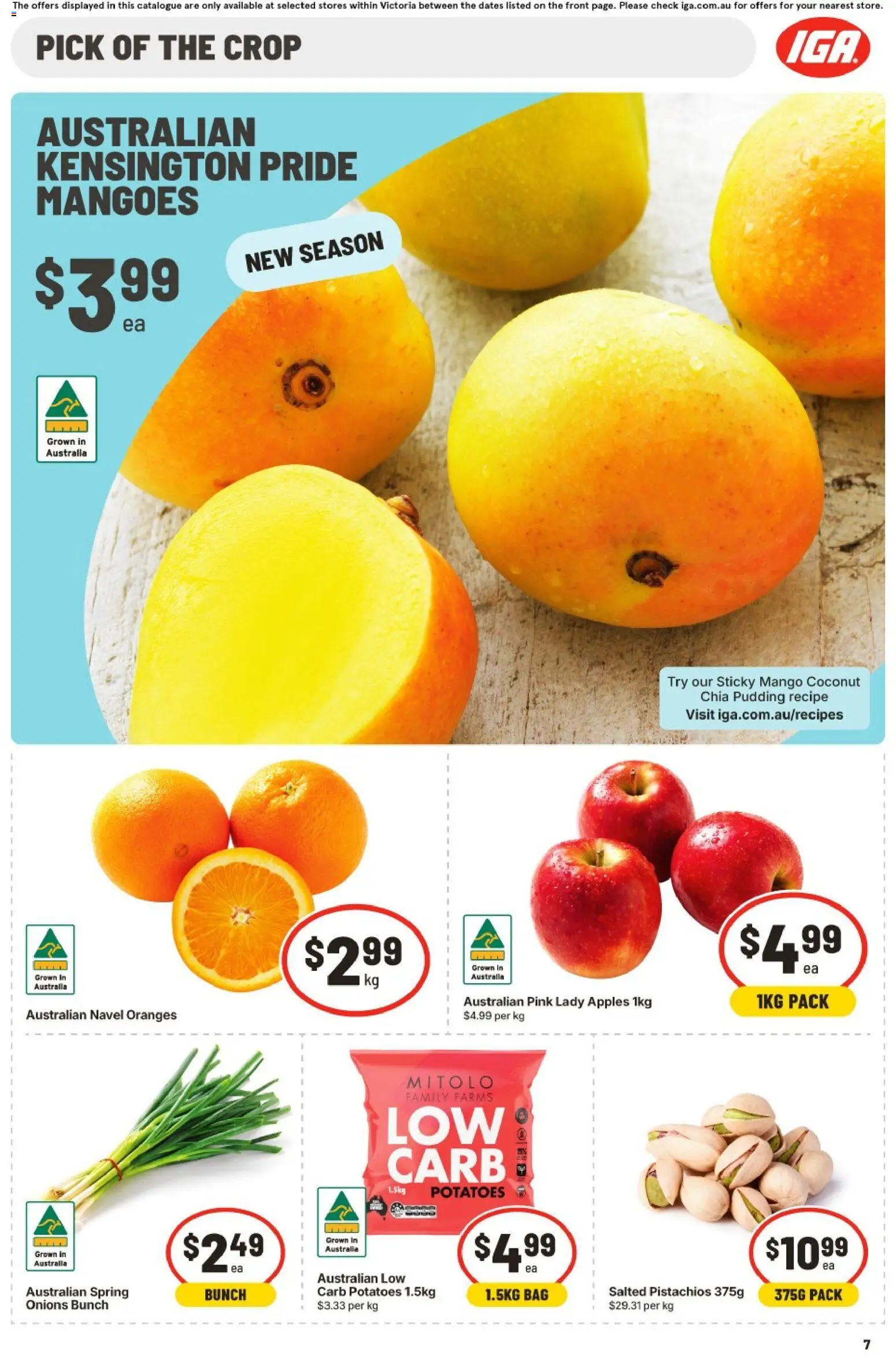 IGA catalogue - valid from 30/09/2026 | Page: 6 | Products: Apples, Oranges, Pudding, Coconut