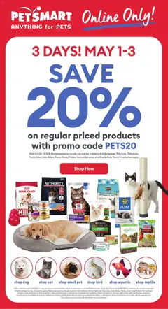 Preview of Petsmart - Weekend Flyer from shop Petsmart valid from 01.05.2026