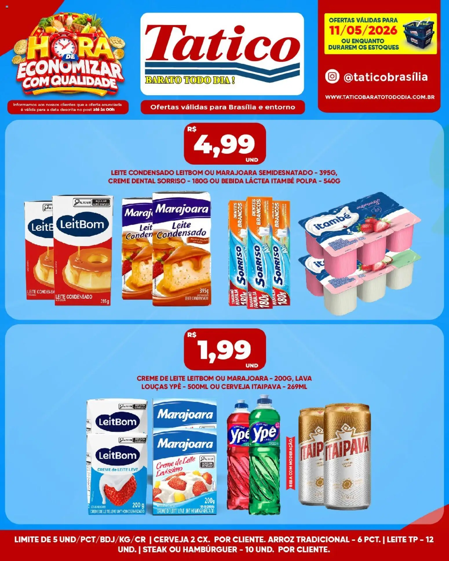 Tatico Folheto - válido de 11.05.2026 | Página: 4 | Produtos: Leite, Creme, Bebida, Leite condensado