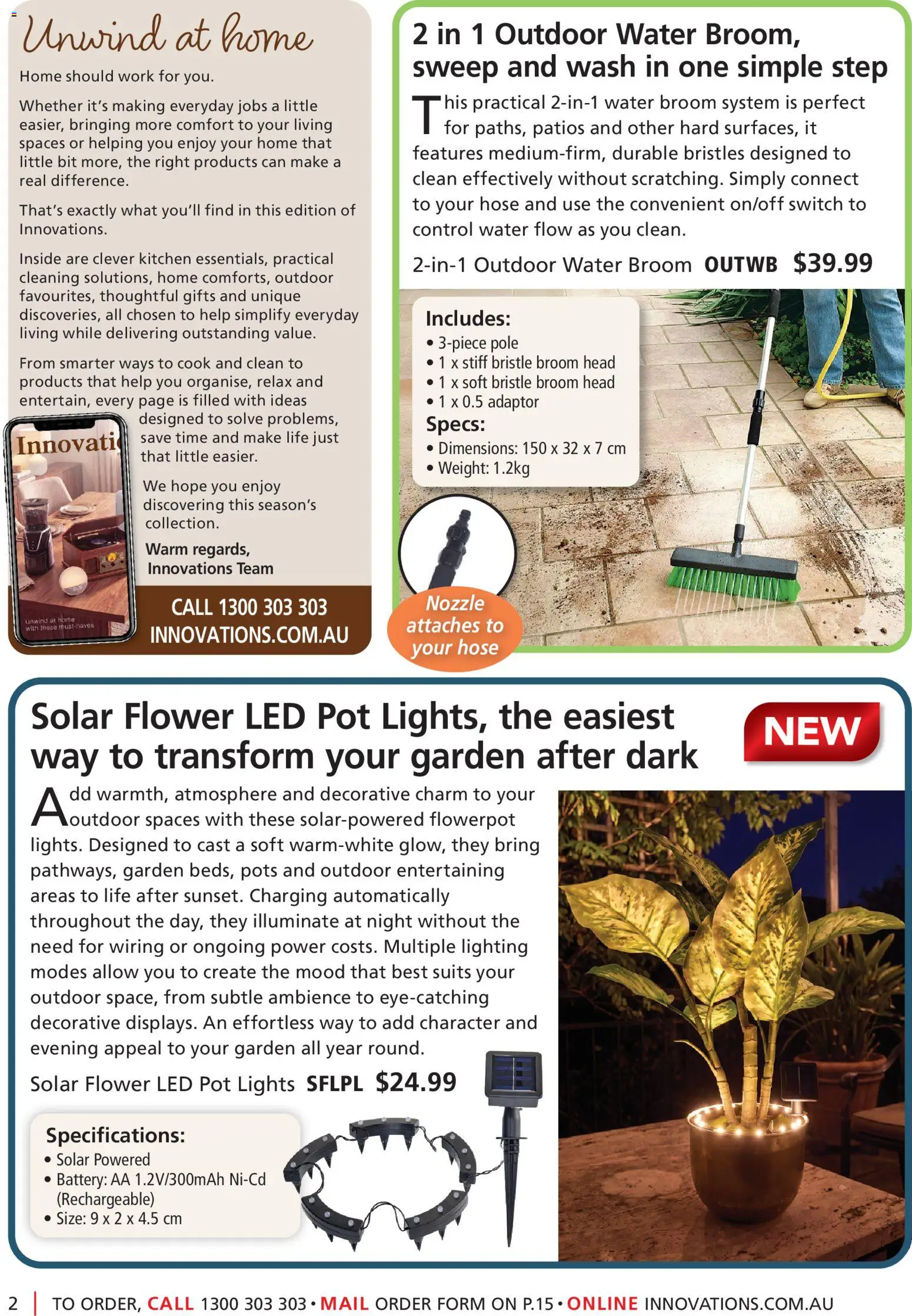 Innovations catalogue - valid from 24/08/2026 | Page: 2 | Products: Battery, Pots, Pot, Broom