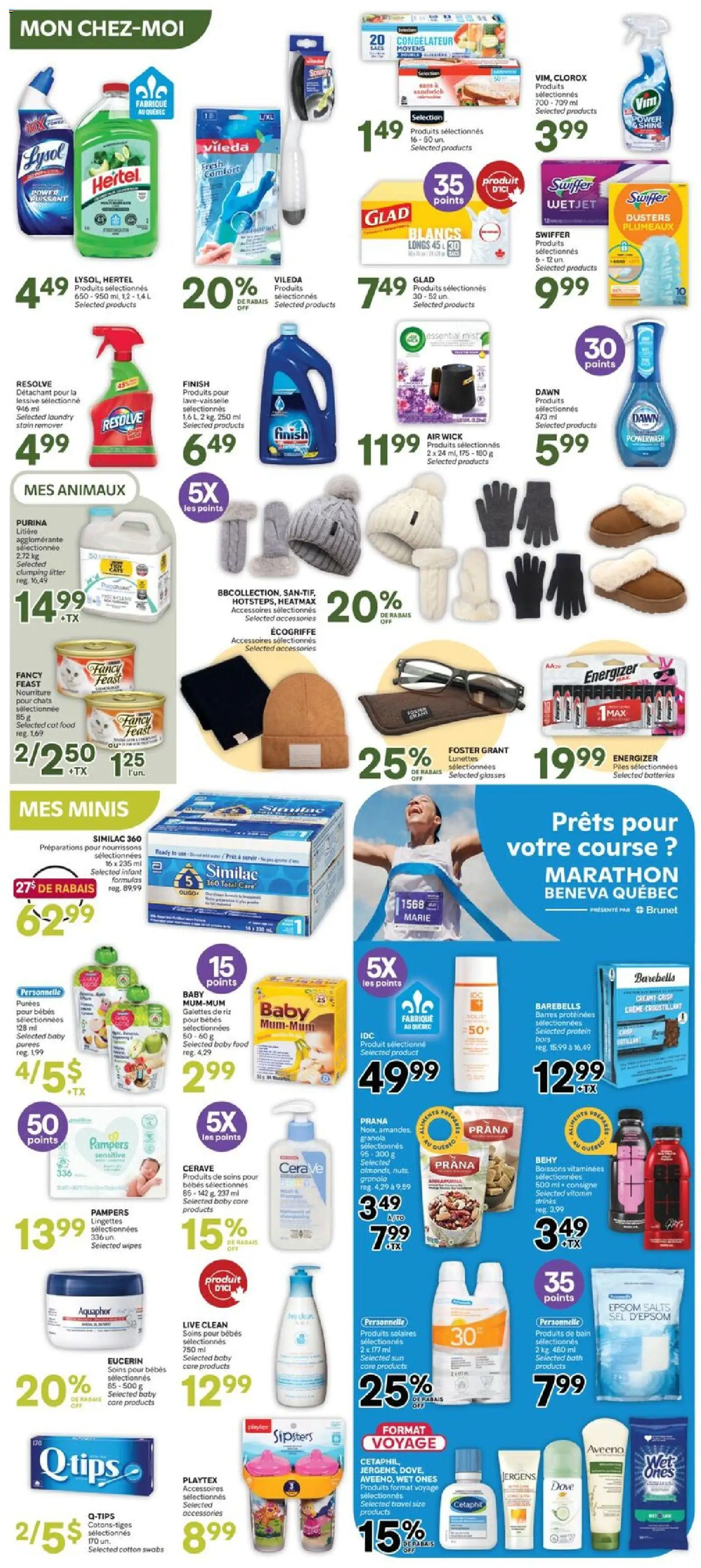 Brunet flyer valid from Oct 1, 2026 | Page: 9 | Products: Drinks, Batteries, Cotton swabs, Food