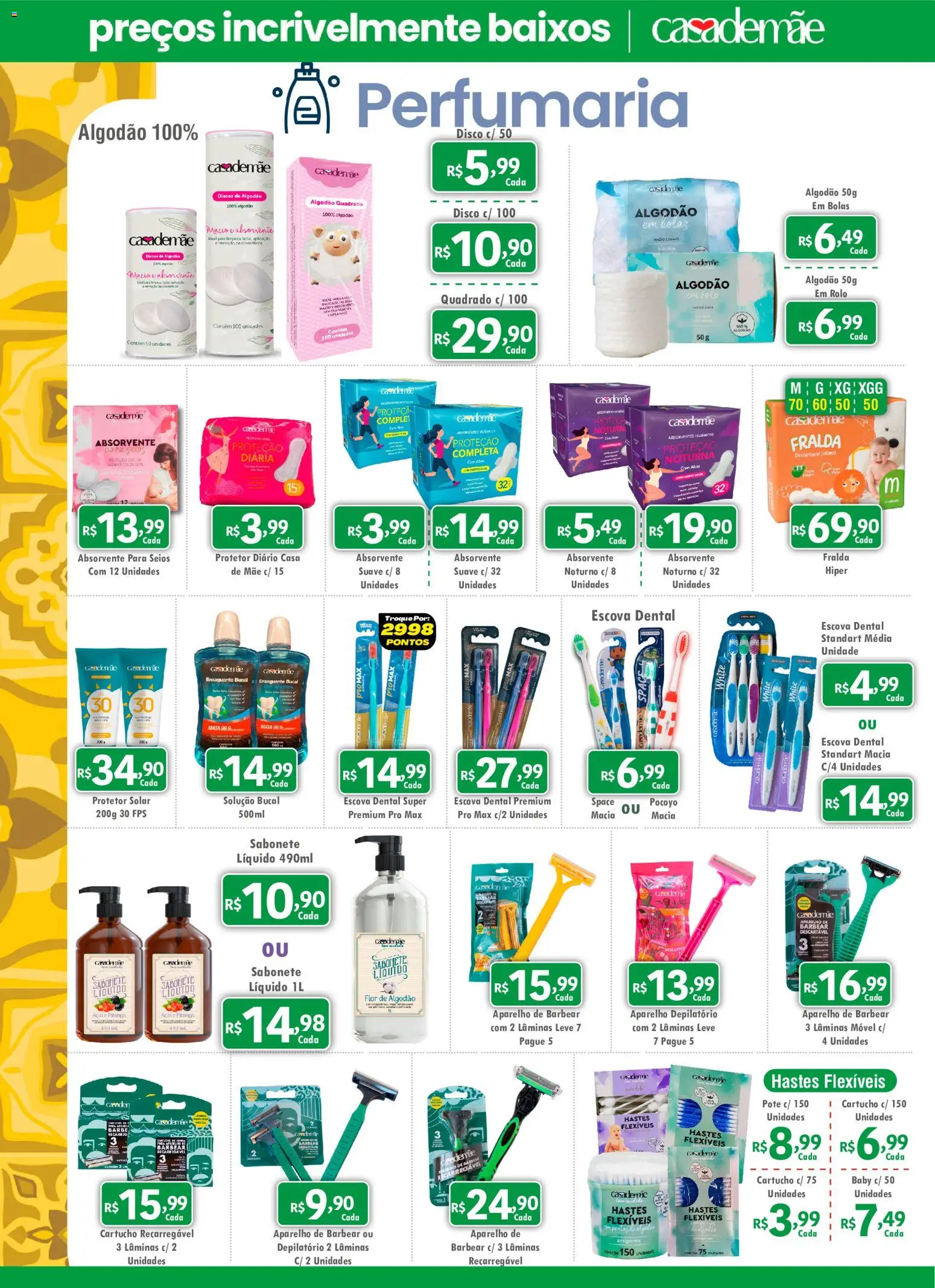 Royal Supermercados Folheto - válido de 25.05.2026 | Página: 6 | Produtos: Protetor solar, Aparelho de barbear, Absorvente, Disco