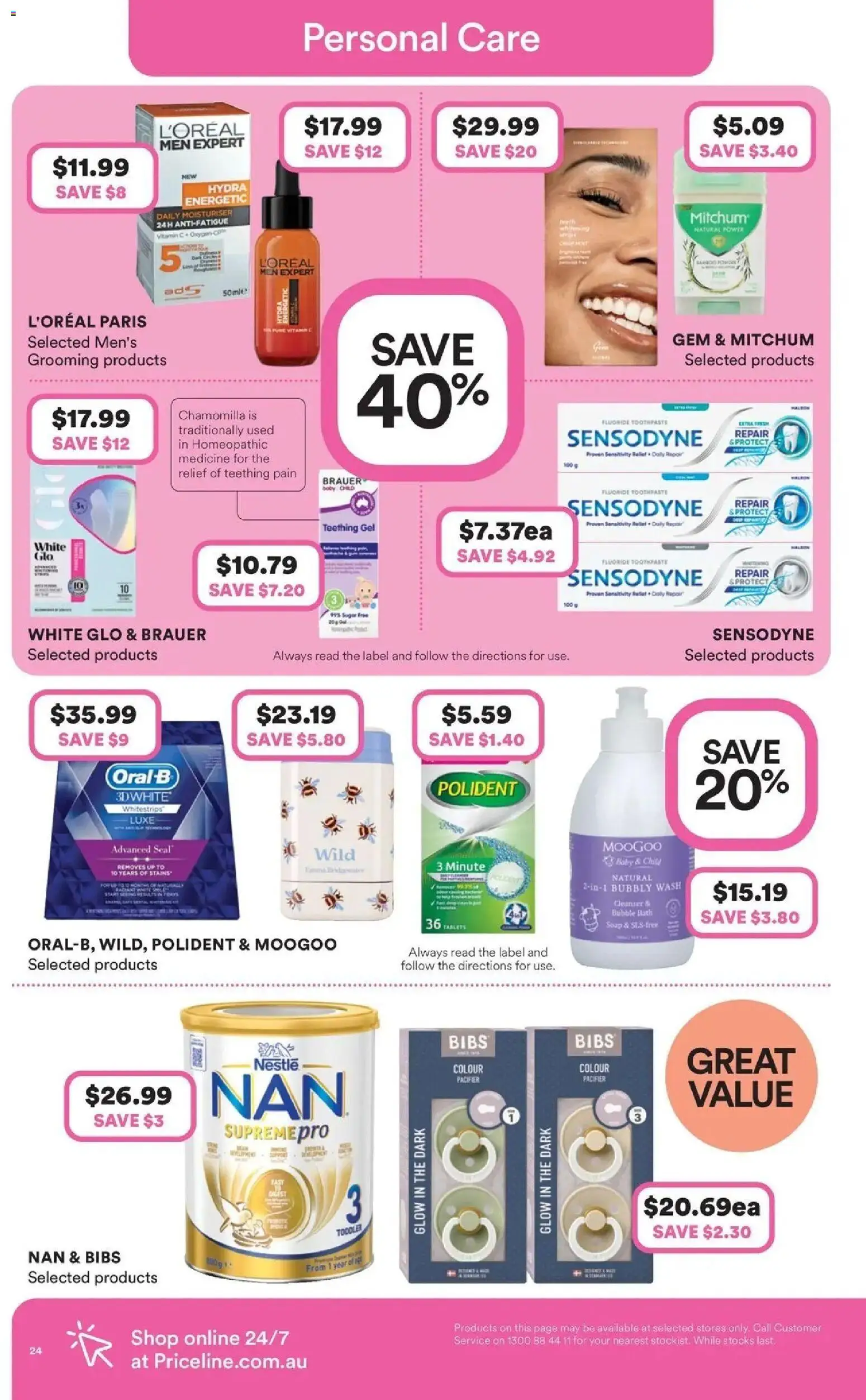 Priceline Pharmacy catalogue - valid from 17.06.2026 | Page: 24 | Products: Gem, Bubble bath, Toothpaste, Vitamin