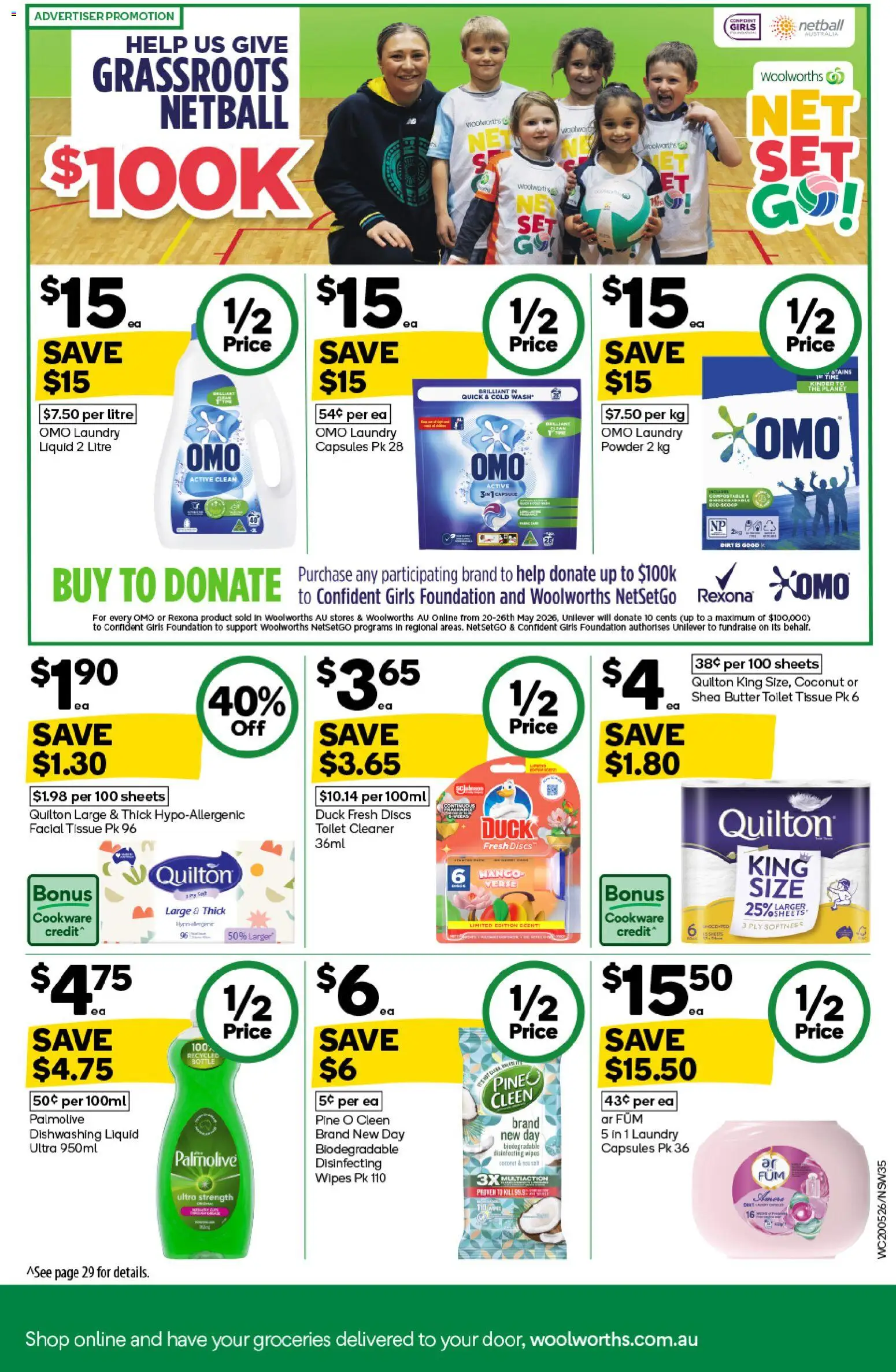 Woolworths catalogue - valid from 20.05.2026 | Page: 33 | Products: Toilet, Powder, Butter, Duck
