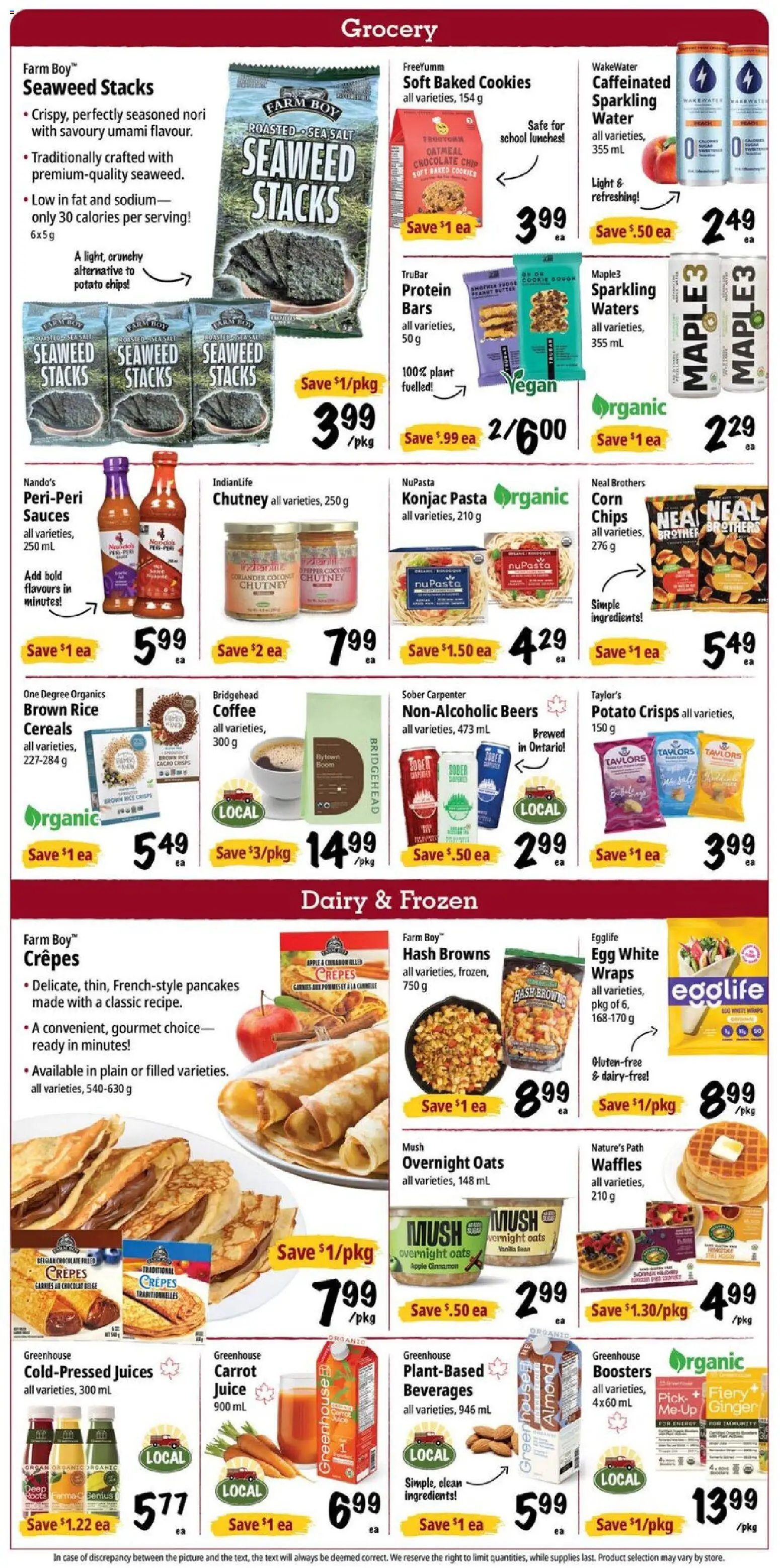 Farm Boy flyer valid from 28.05.2026 | Page: 4 | Products: Rice, Pasta, Cookies, Case
