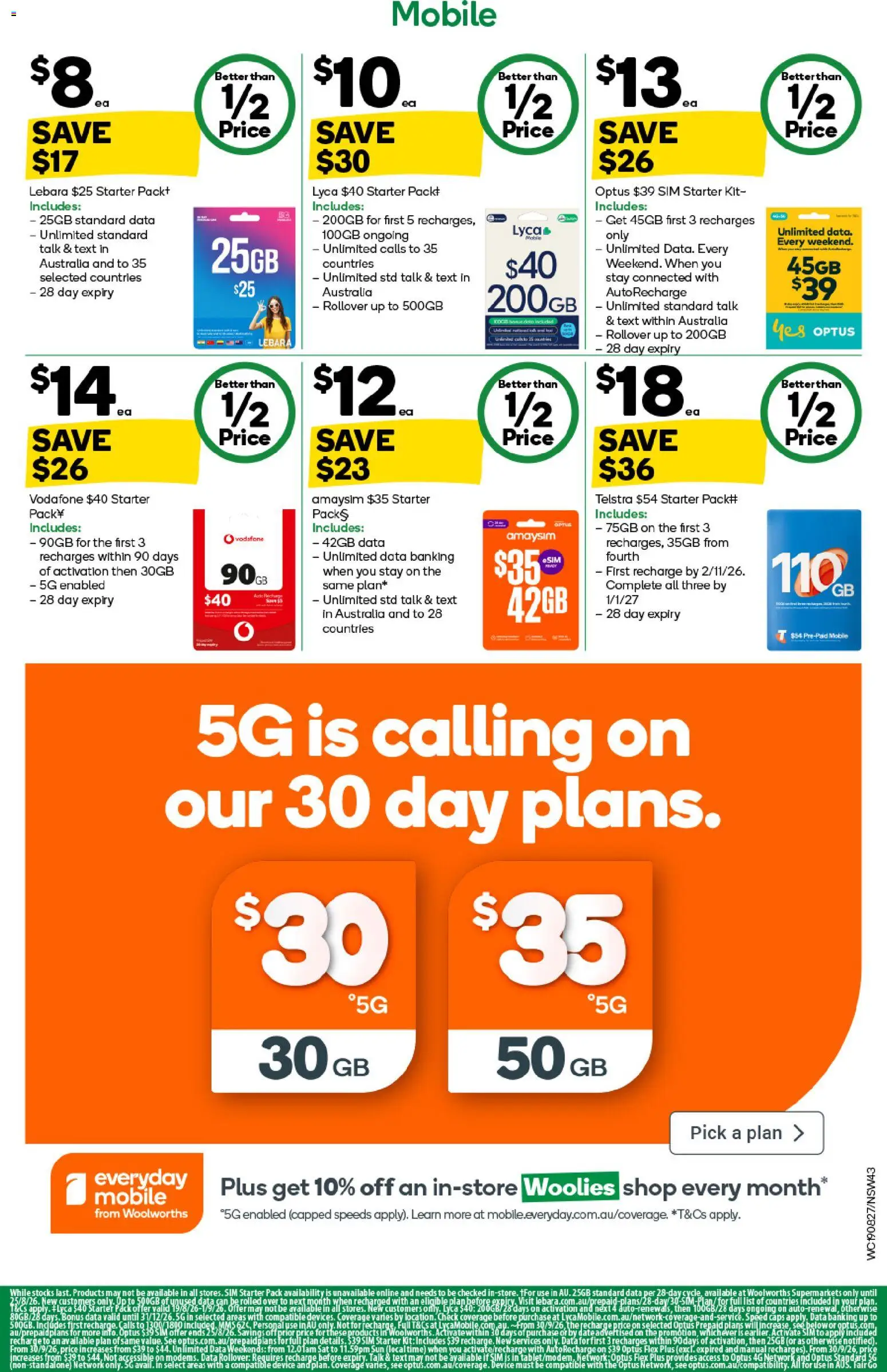 Woolworths catalogue - valid from 19/08/2026 | Page: 43 | Products: Date, Device, Mobile