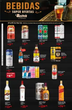 Bistek Supermercados ofertas Bebidas - Pré-Visualização do folheto da loja Bistek Supermercados, válido de 19.06.2026