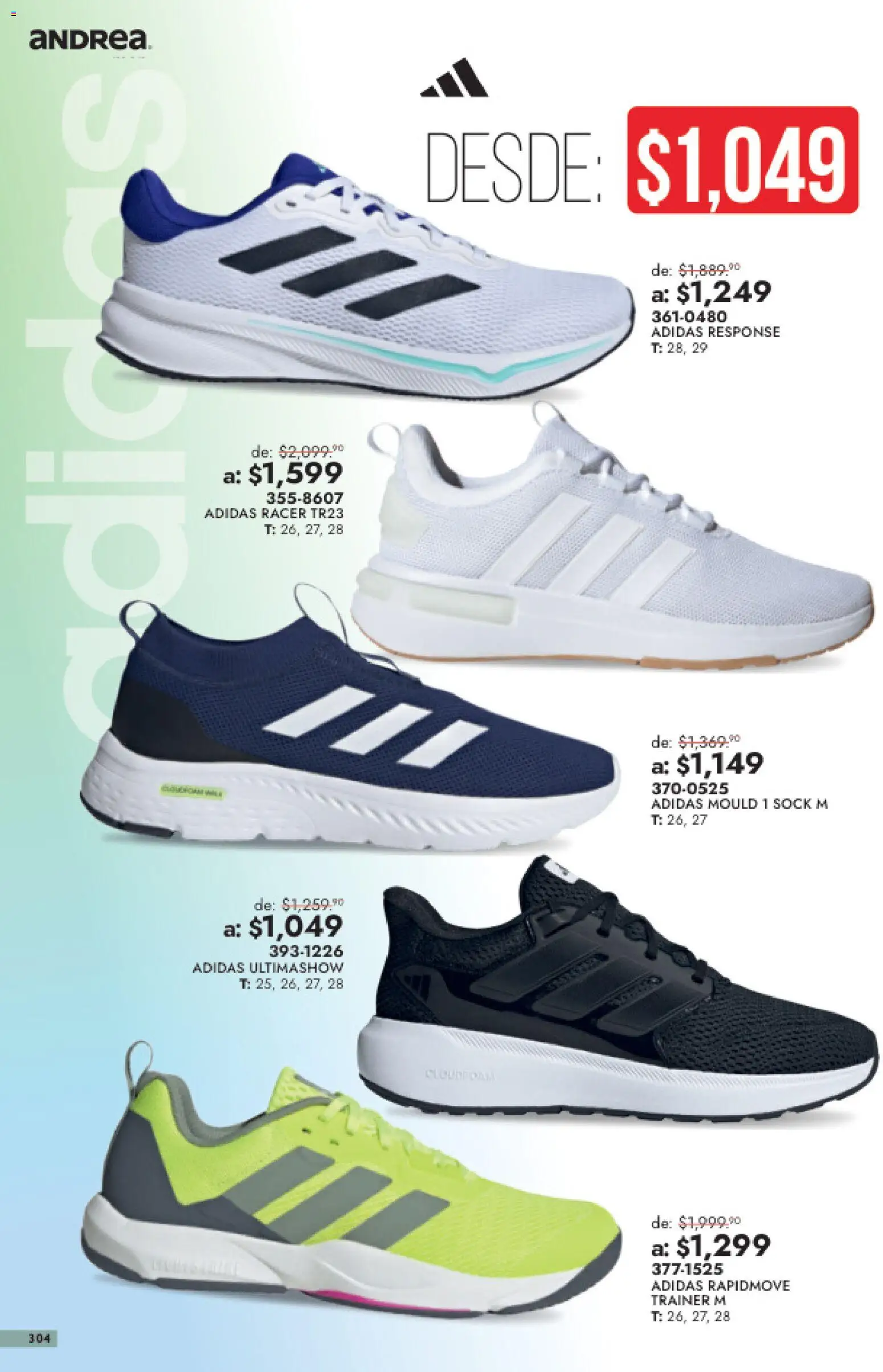 Nuevas ofertas de Andrea válidas en toda la República Mexicana desde el 26/07/2026. ¡Encuentra las mejores ofertas en Andrea catálogo Outlet! | Página: 304