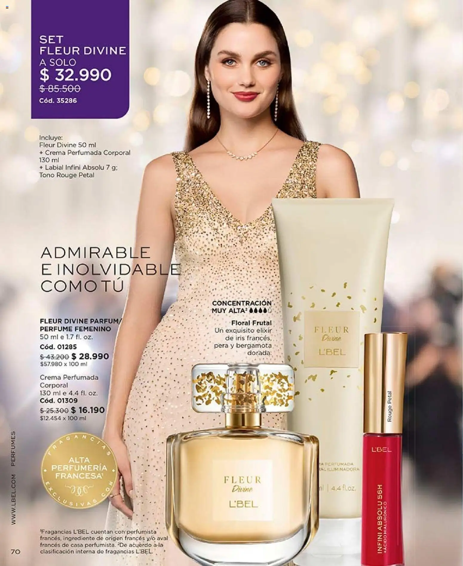 Catálogo L'Bel Campaña 15 │ válido desde el 06.09.2026 | Página: 70 | Productos: Perfumes, Perfume, Labial, Pera