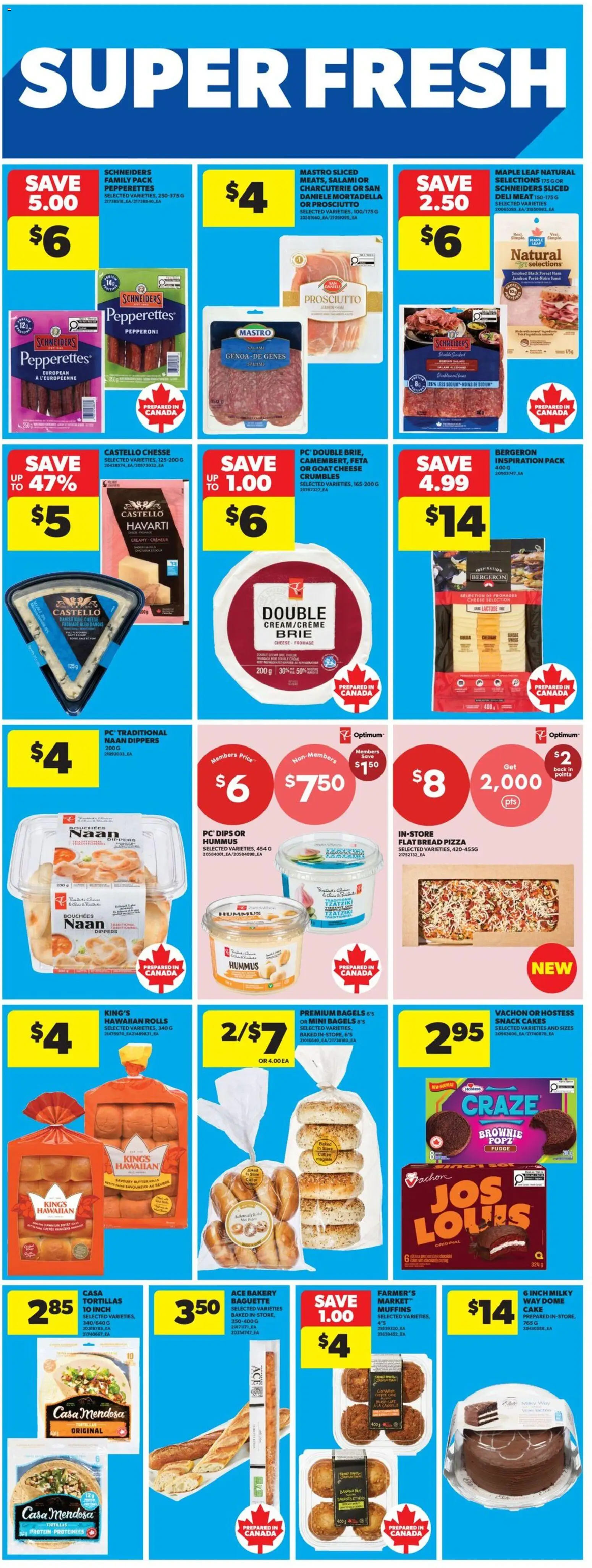 Real Canadian Superstore flyer valid from Sep 3, 2026 | Page: 17 | Products: Tortillas, Muffins, Cheese, Ham