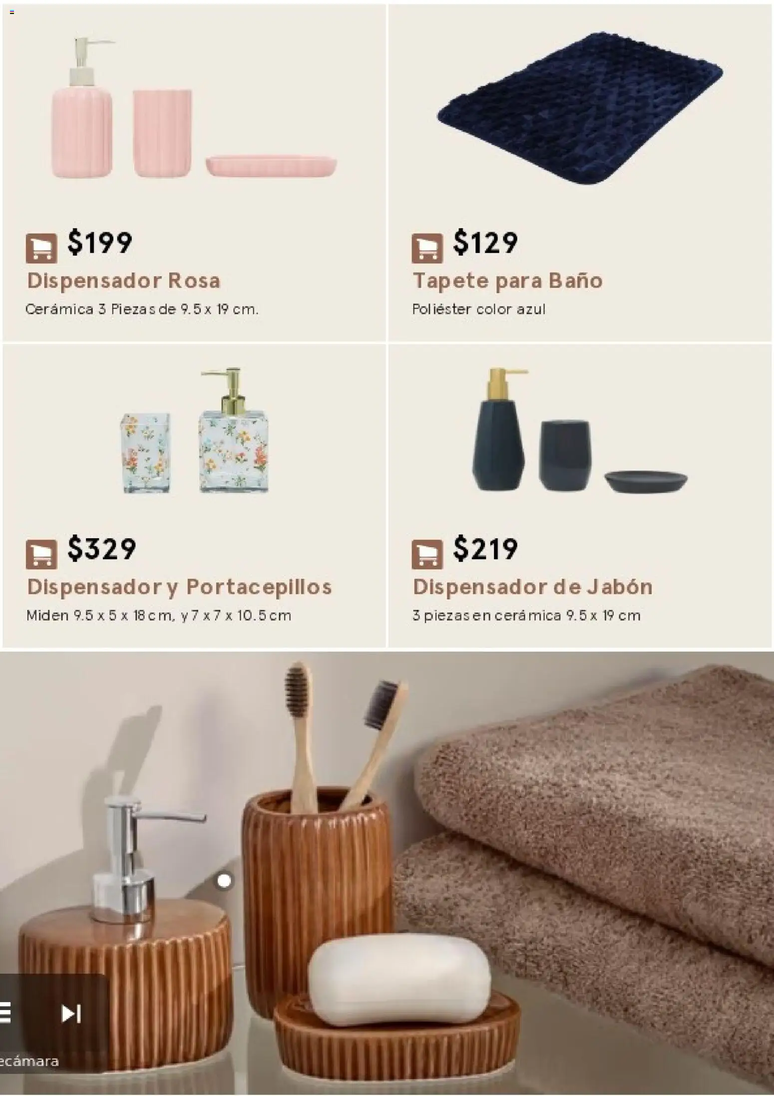 Nuevas ofertas de Coppel válidas en toda la República Mexicana desde el 17/08/2026. ¡Encuentra las mejores ofertas en Coppel catálogo Starhaus Otoño Invierno! | Página: 61 | Productos: Cámara, Baño, Tapete, Jabón