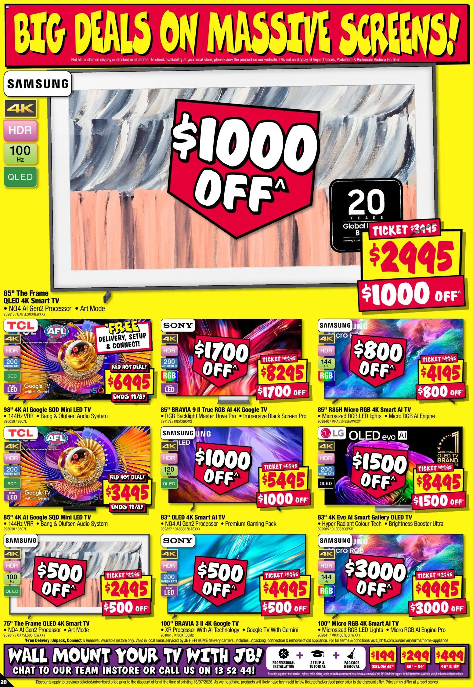 JB Hi-Fi catalogue - valid from 30/07/2026 | Page: 20 | Products: Tv, Audio, Cable, Smart tv