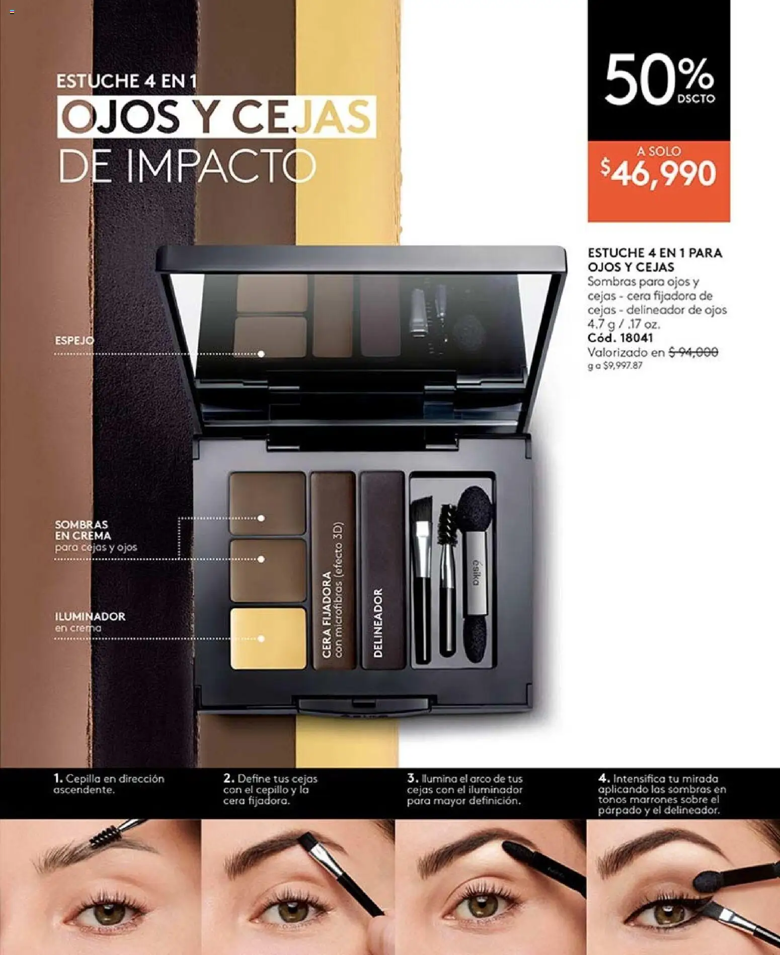 Ésika revista - valida desde el 17/08/2026 | Página: 75 | Productos: Estuche, Iluminador, Espejo, Cepillo