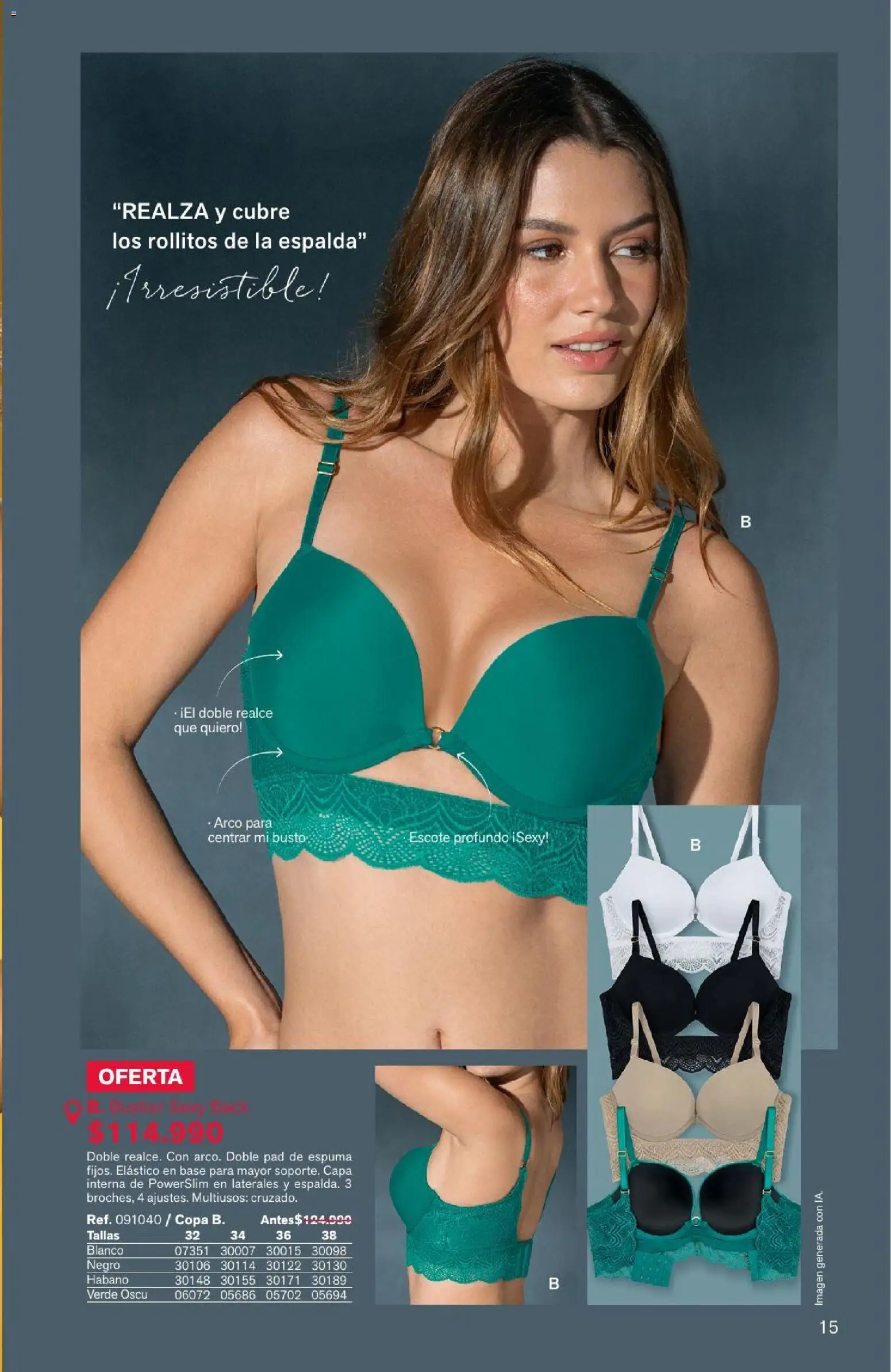 Leonisa revista - valida desde el 04/08/2026 | Página: 15 | Productos: Espuma