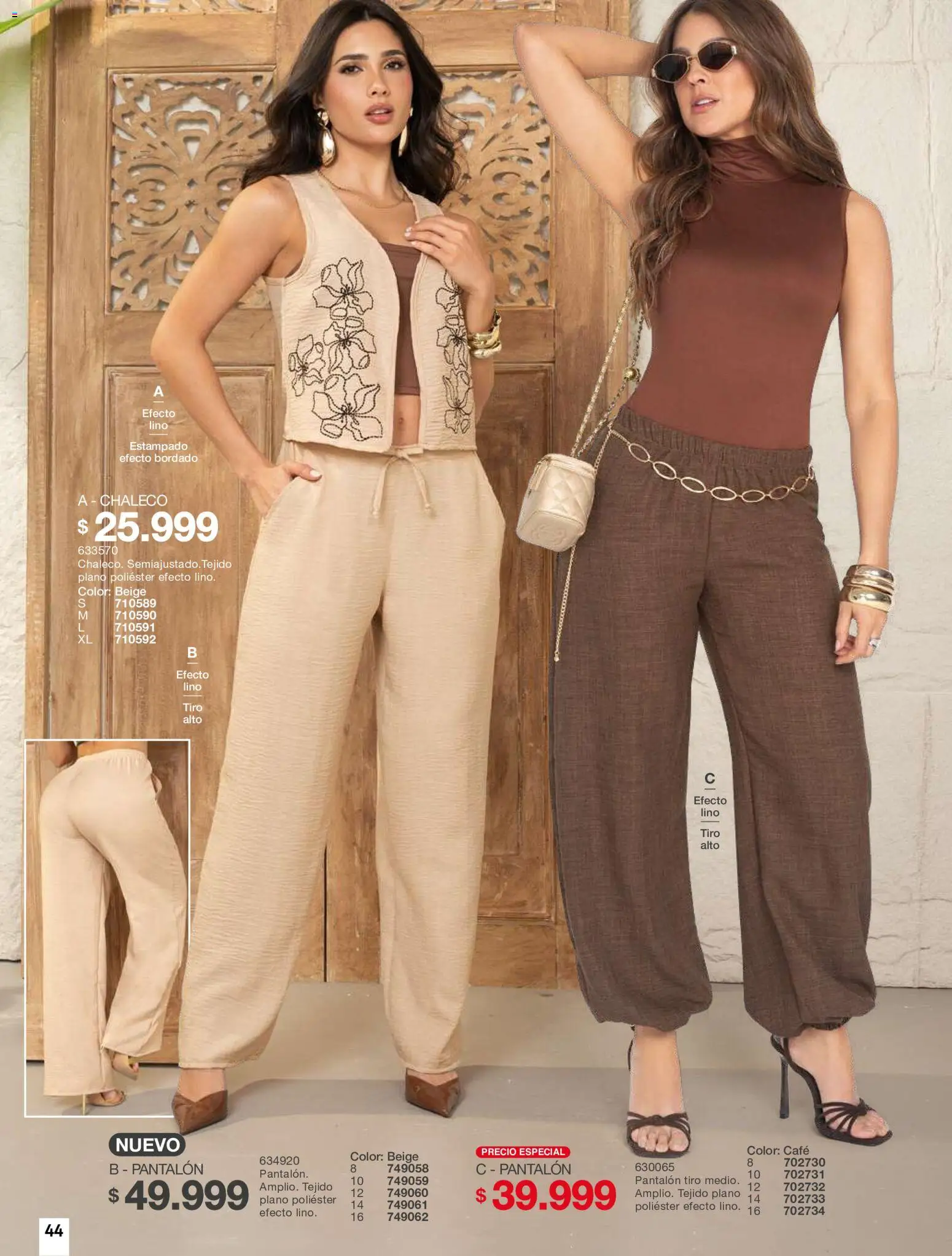 Carmel revista - valida desde el 01/07/2026 | Página: 44 | Productos: Chaleco, Café