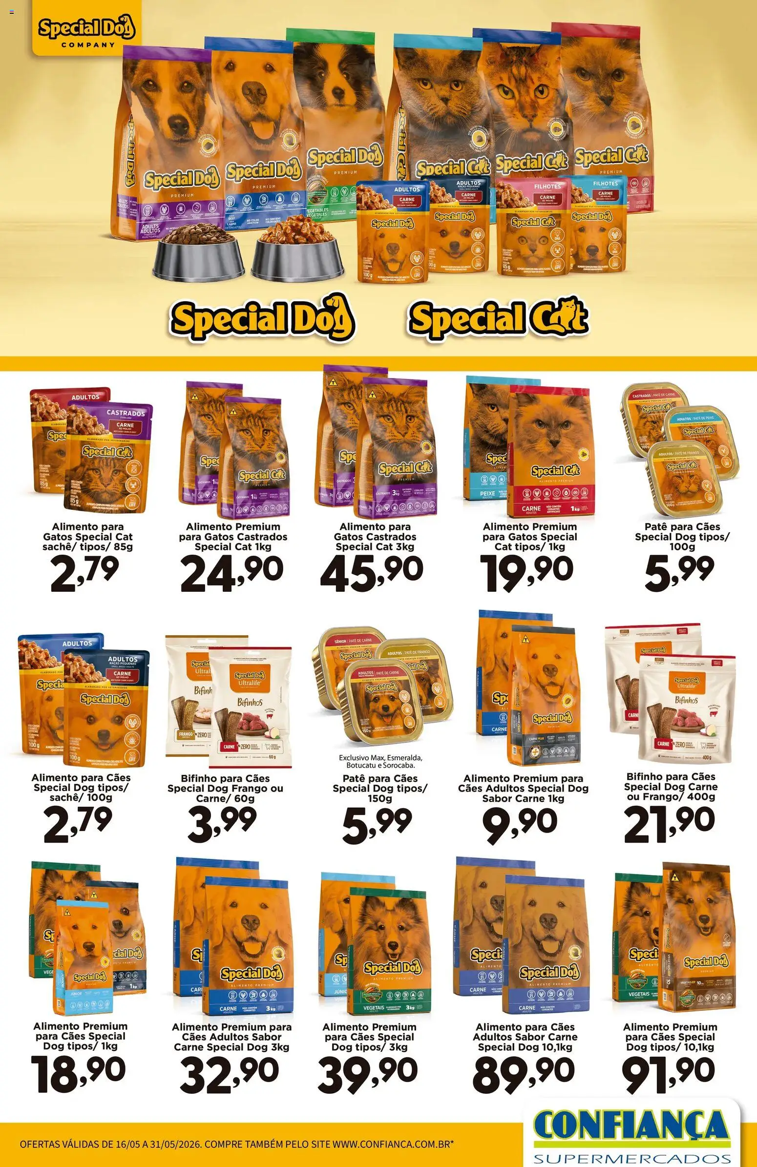 Confiança Folheto - válido de 16.05.2026 | Página: 1 | Produtos: Peixe, Carne, Frango