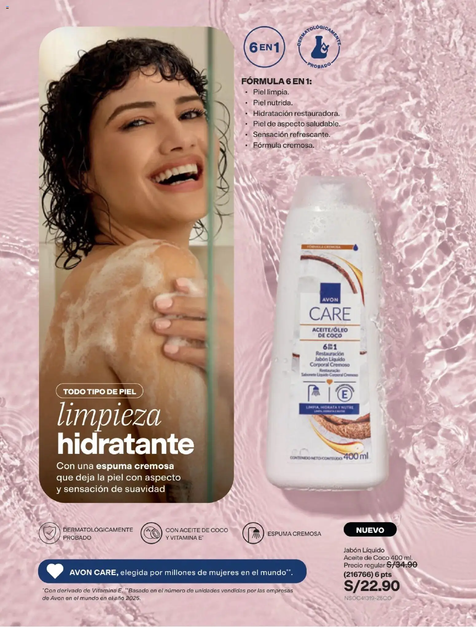 Catálogo Avon válido desde 15/09/2026 | Página: 136 | Productos: Espuma, Jabón, Aceite, Aceite de coco