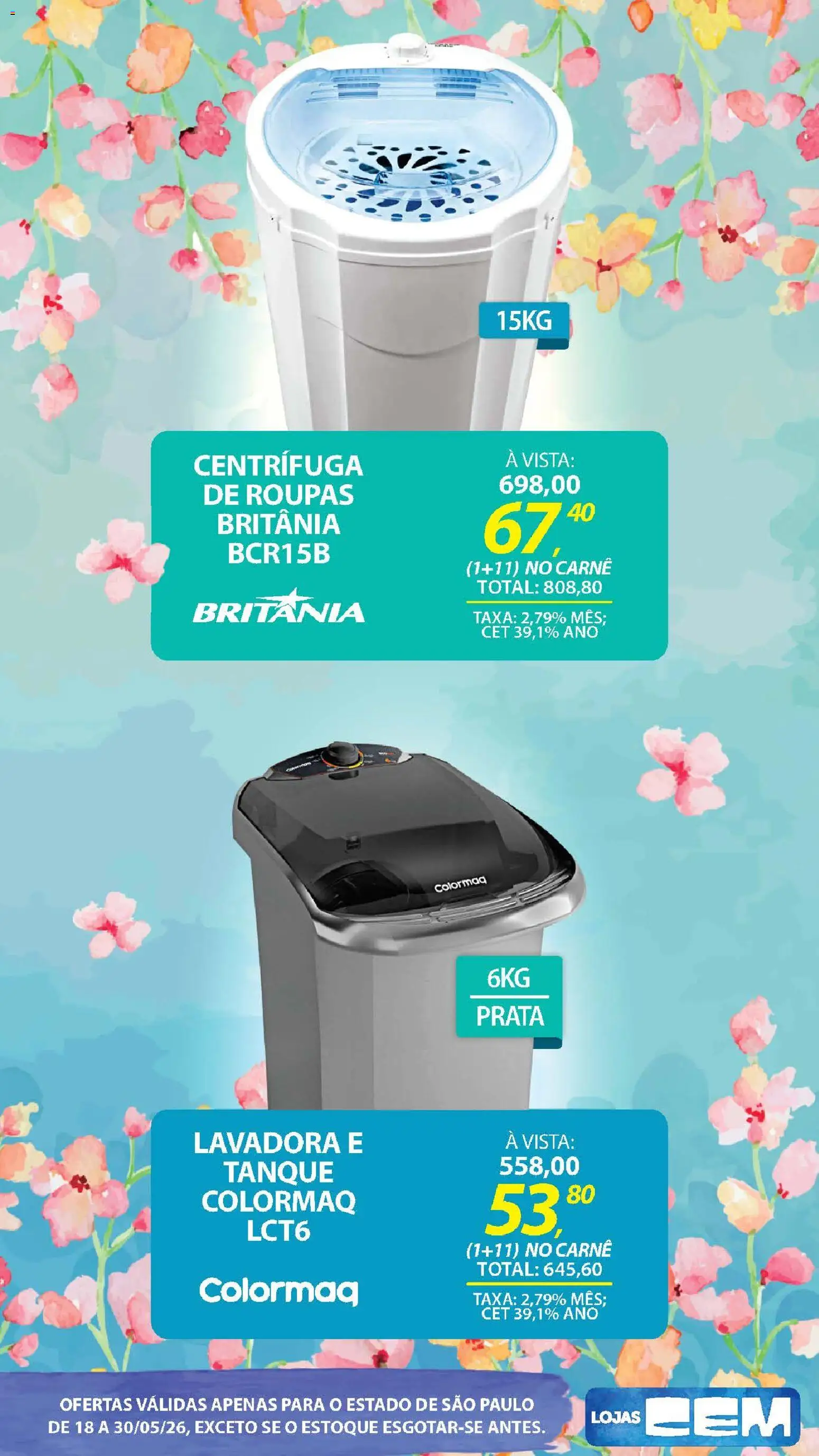 Lojas Cem - Ofertas atuais de 18/05/2026 ? Não perca as melhores promoções! | Brasil