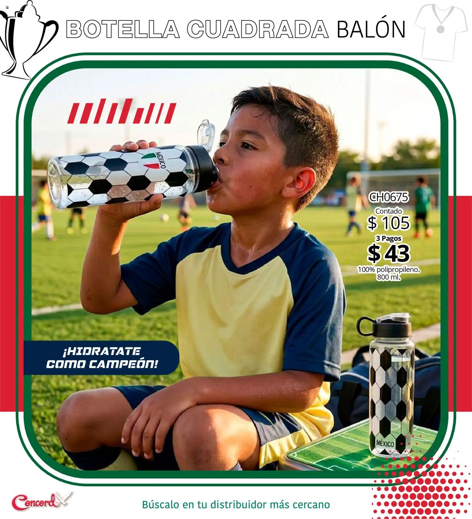 Nuevas ofertas de Colchas Concord válidas en toda la República Mexicana desde el 10/04/2026. ¡Encuentra las mejores ofertas en Colchas Concord catálogo Mundialista! | Página: 11 | Productos: Botella