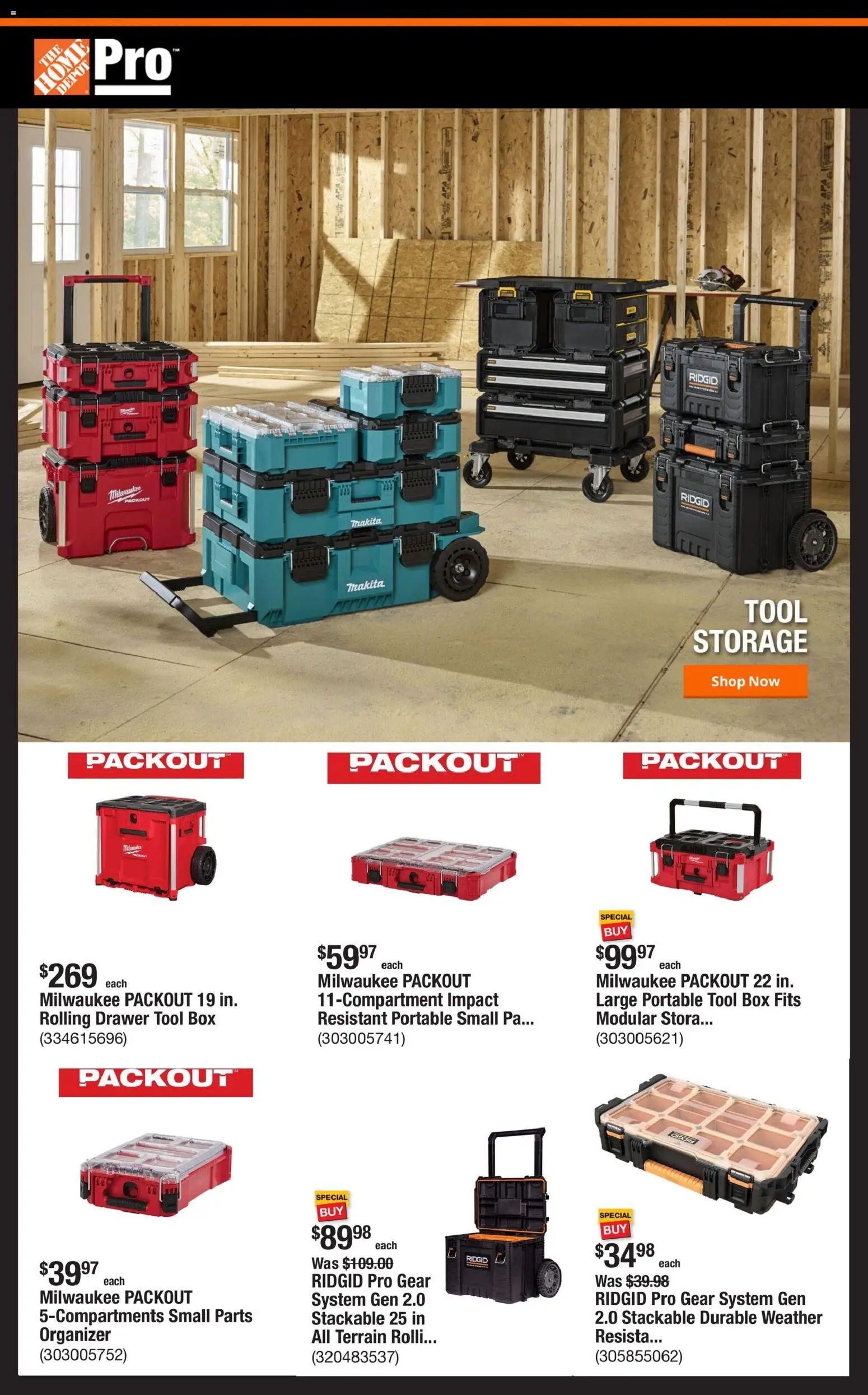 Home Depot Shop Pro Ad - valid from 08/10/2026 | Page: 1 | Products: Box