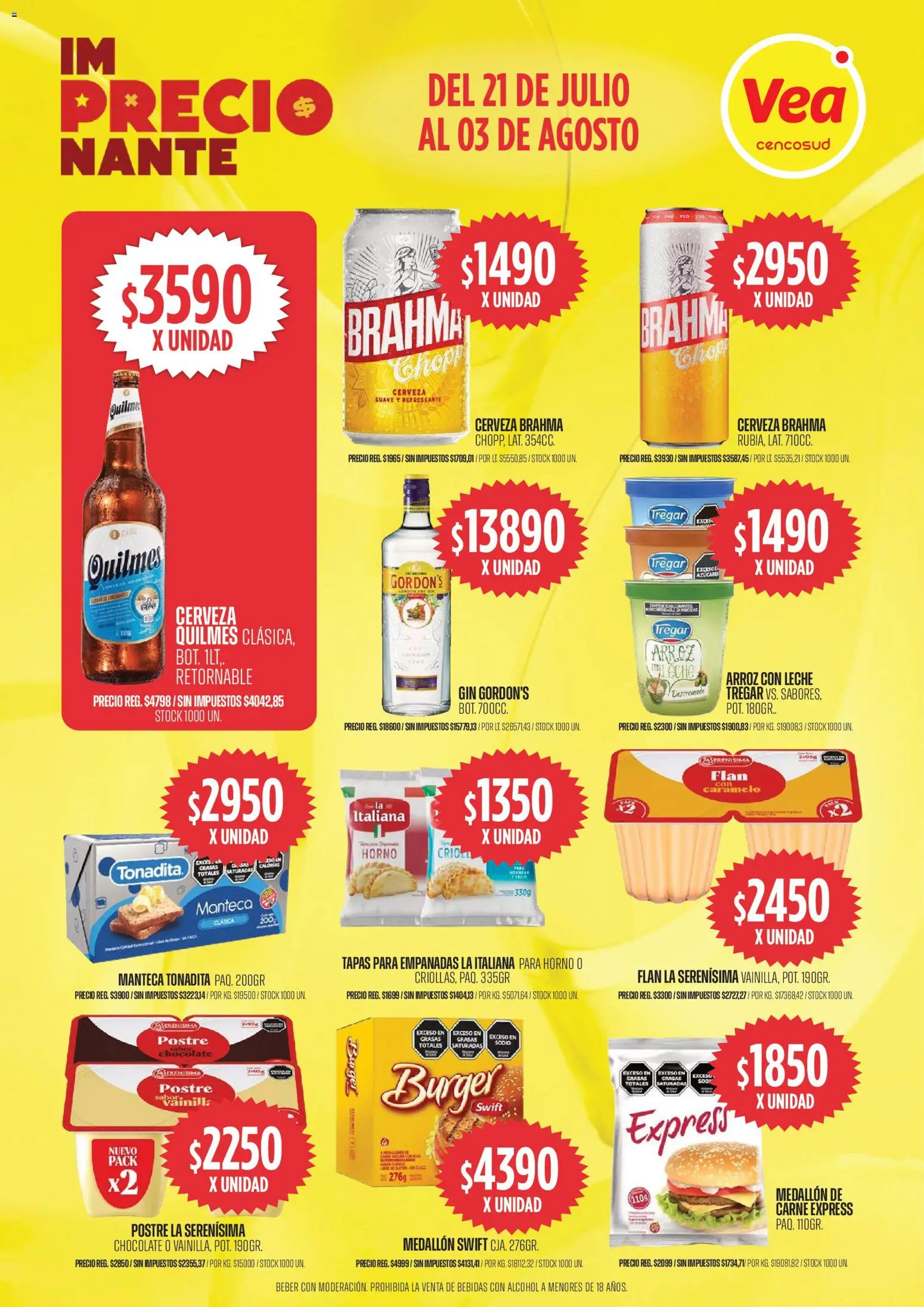 Vea ofertas │ válido desde el 21/07/2026 | Página: 8 | Productos: Horno, Gin, Leche, Arroz