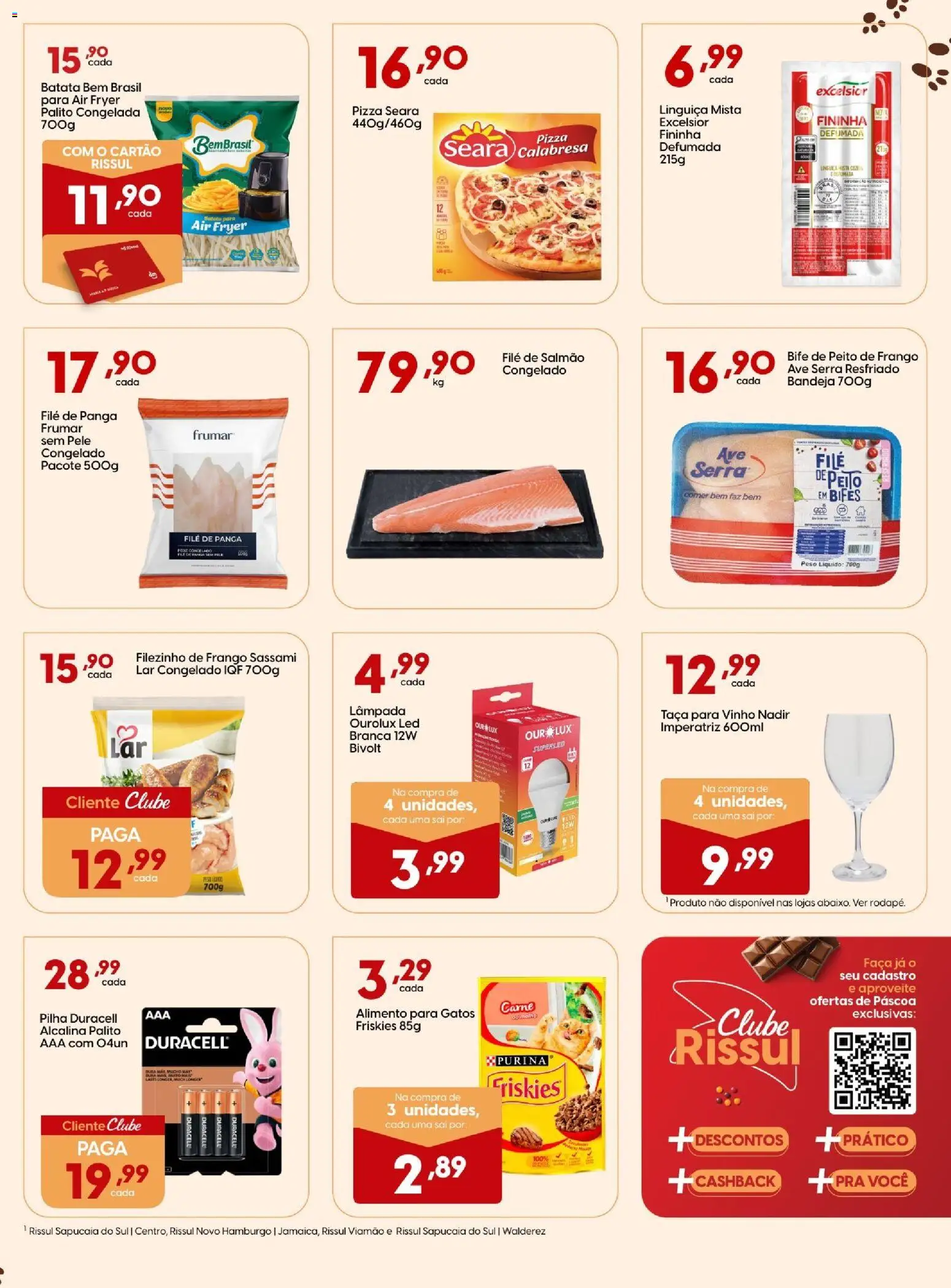 Rissul Folheto - válido de 06.03.2026 | Página: 11 | Produtos: Linguiça, Pizza, Vinho, Frango