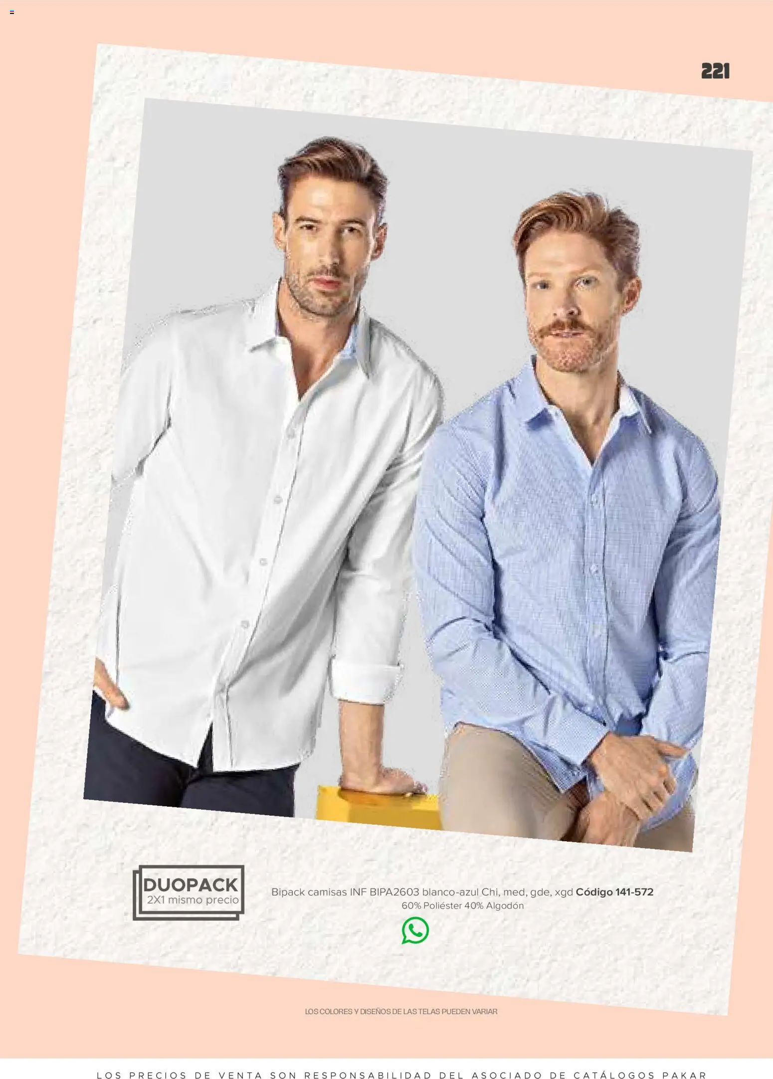 Nuevas ofertas de SC Pakar válidas en toda la República Mexicana desde el 30.01.2026. ¡Encuentra las mejores ofertas en SC Pakar catálogo Ropa! | Página: 221 | Productos: Algodón