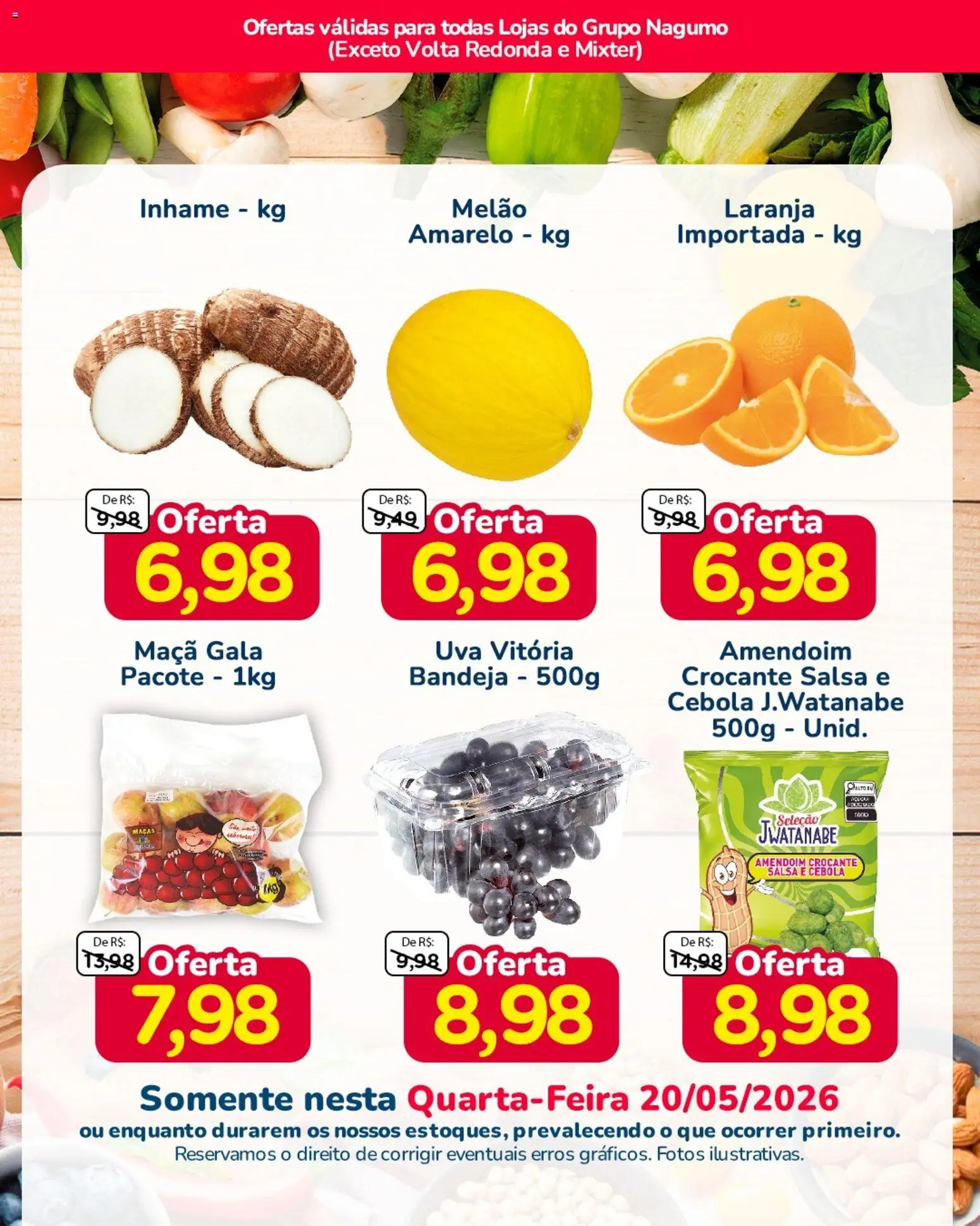 Nagumo Folheto - válido de 20.05.2026 | Página: 3 | Produtos: Amendoim, Cebola, Maçãs, Bandeja
