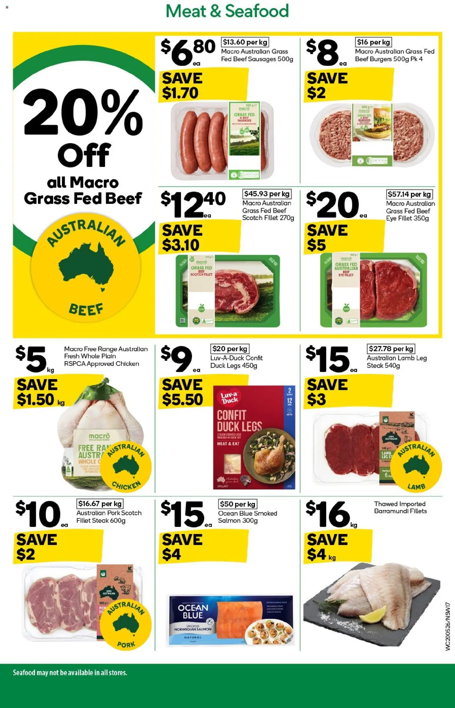 Woolworths catalogue - valid from 20.05.2026 | Page: 17 | Products: Duck, Steak, Salmon, Seafood