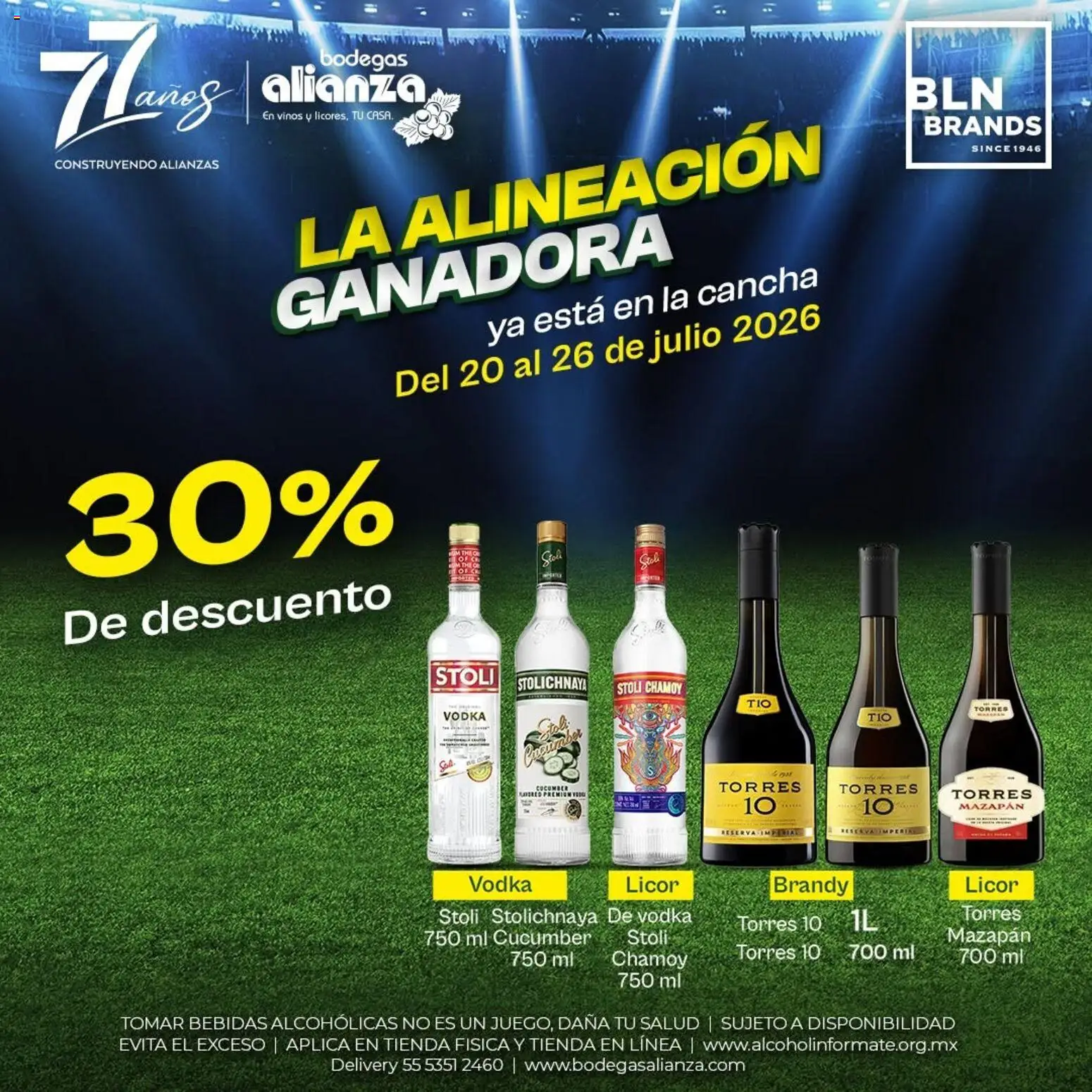 Nuevas ofertas de Bodegas Alianza válidas en toda la República Mexicana desde el 20/07/2026. ¡Encuentra las mejores ofertas en Bodegas Alianza catálogo La alineación ganadora! | Página: 6 | Productos: Vodka