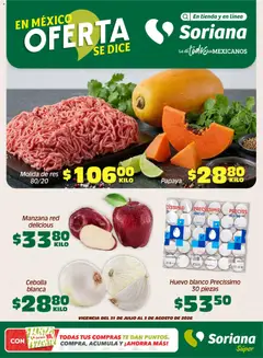 Vista previa de Soriana Fin de Semana Súper: Edo. de Mex y Valle de México, nuevo folleto de la tienda, válido en México a partir del 31/07/2026