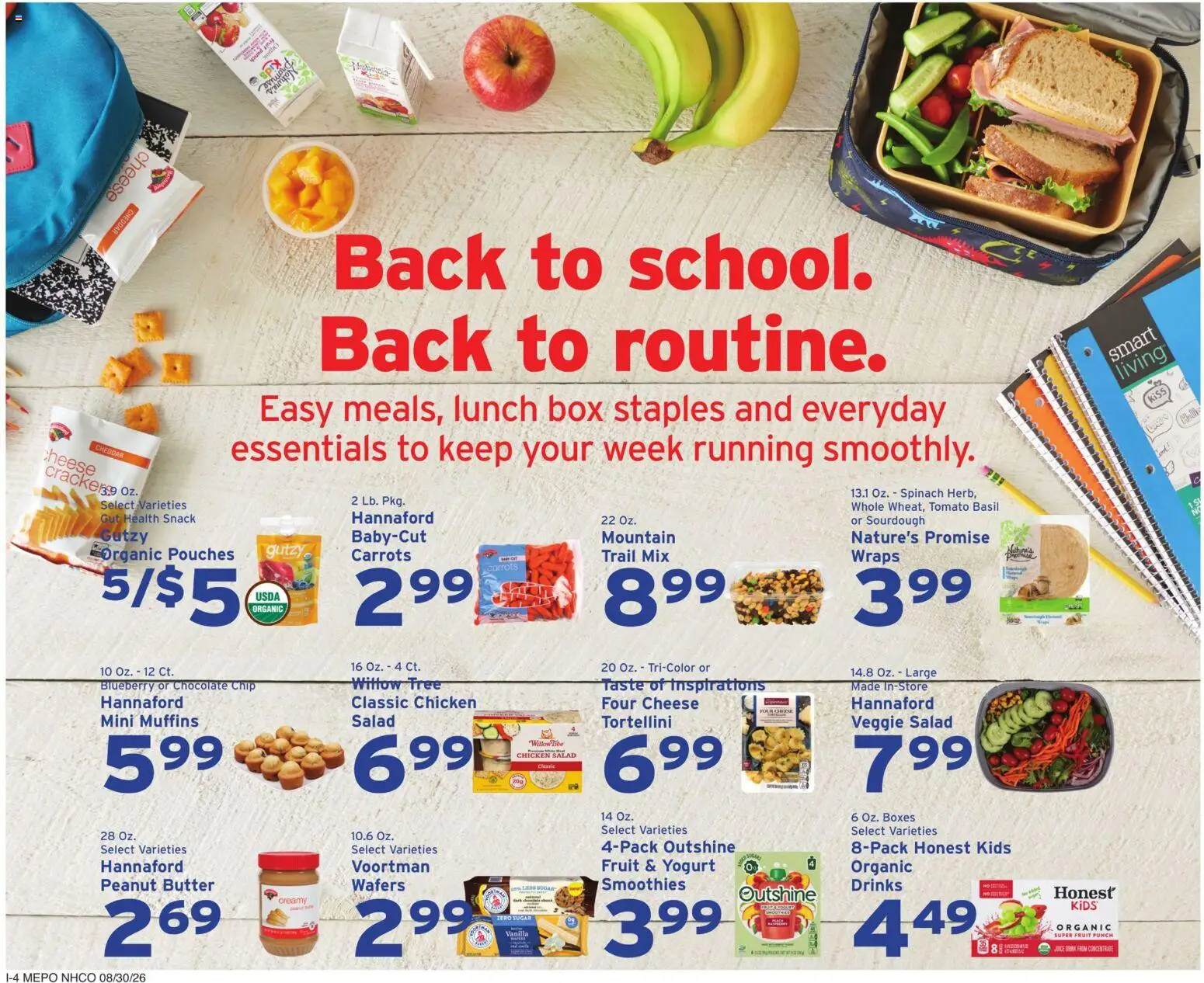 Hannaford Weekly Ad - valid from 08/30/2026 | Page: 12 | Products: Chicken, Yogurt, Fruit, Muffins