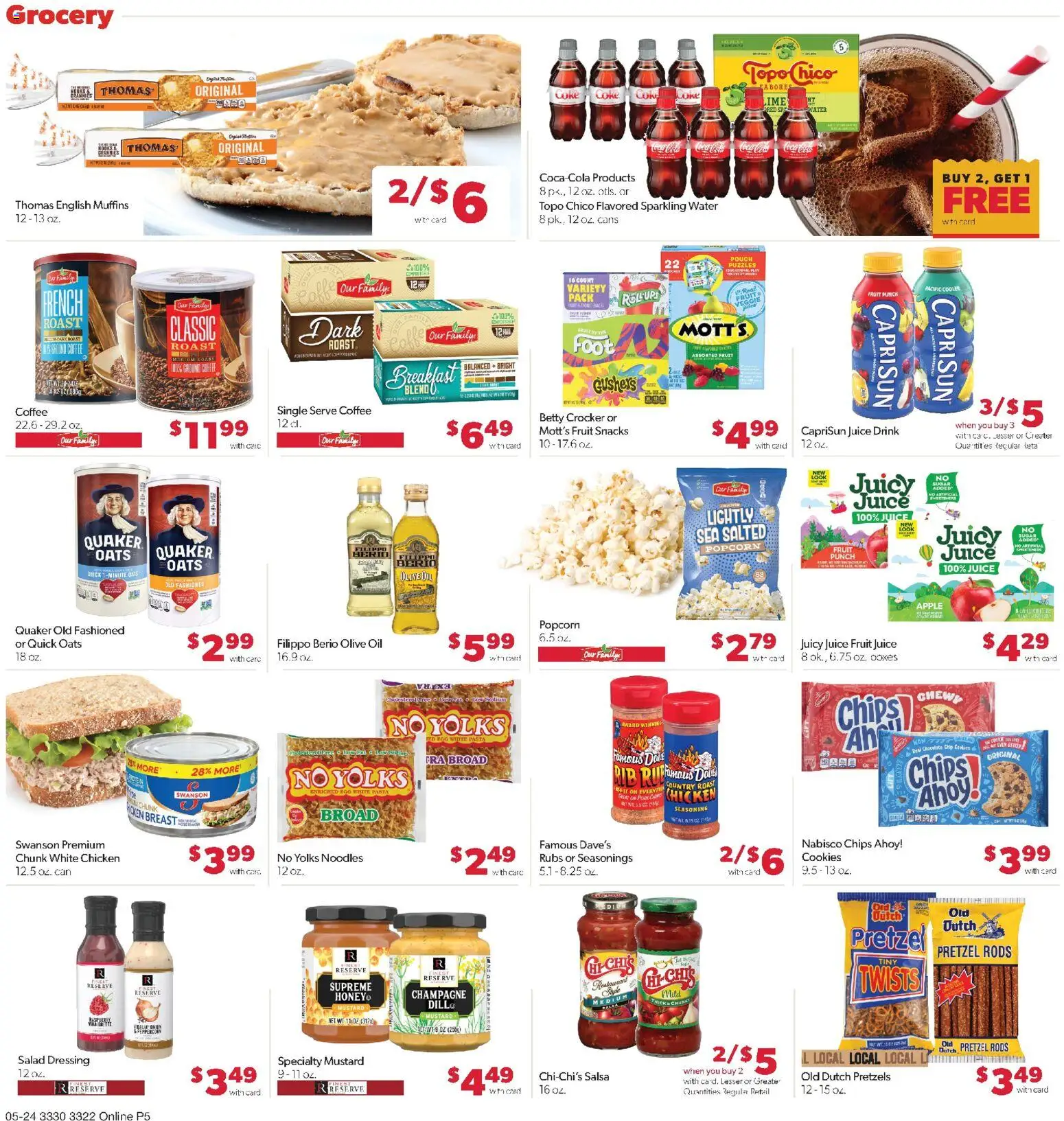 Family Fare Weekly Ad - MN - valid from 24.05.2026 | Page: 9 | Products: Oil, Noodles, Salad, Chocolate Chip