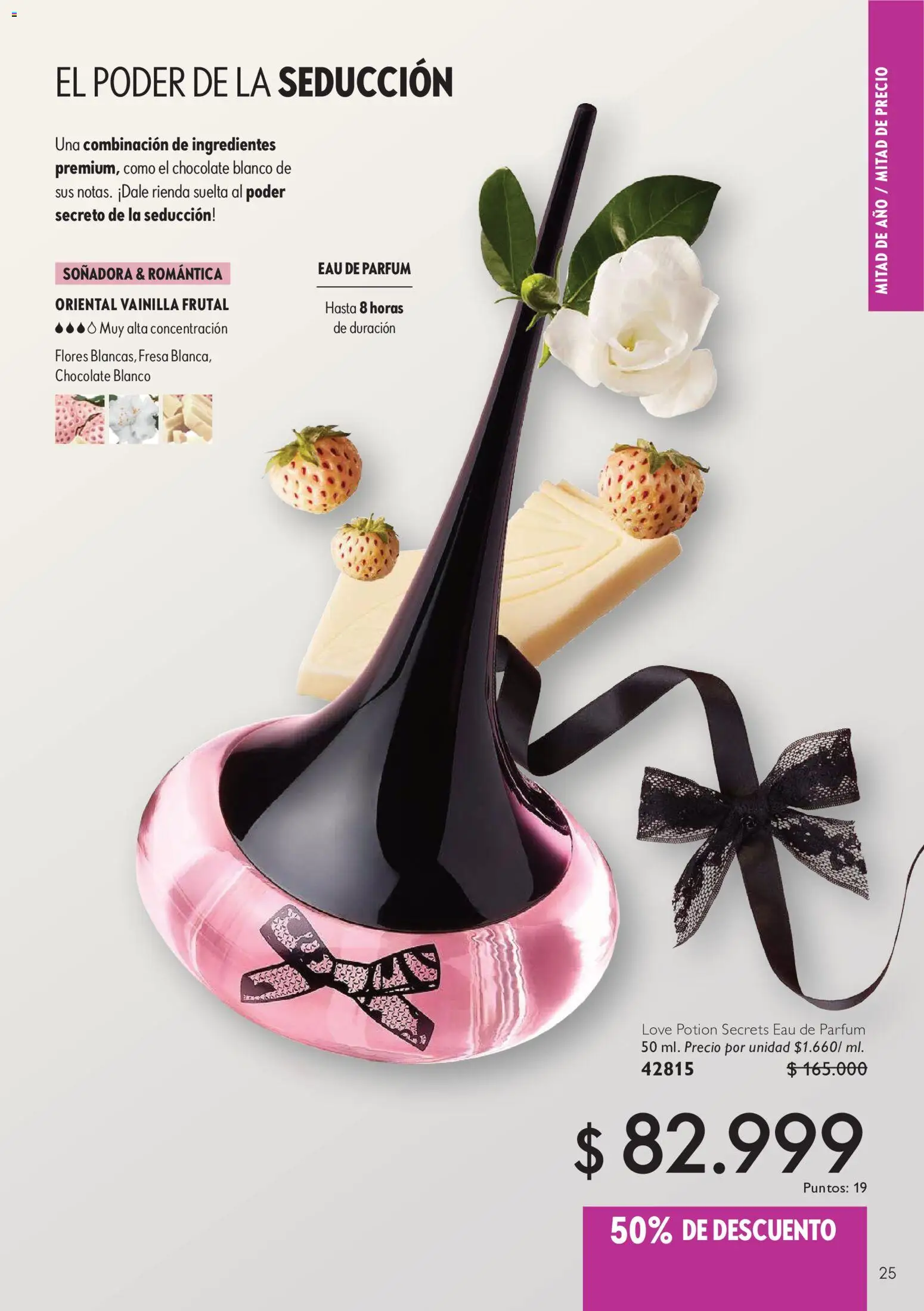 Oriflame revista - valida desde el 11/07/2026 | Página: 25 | Productos: Fresa, Suspensor, Combinación, Chocolate