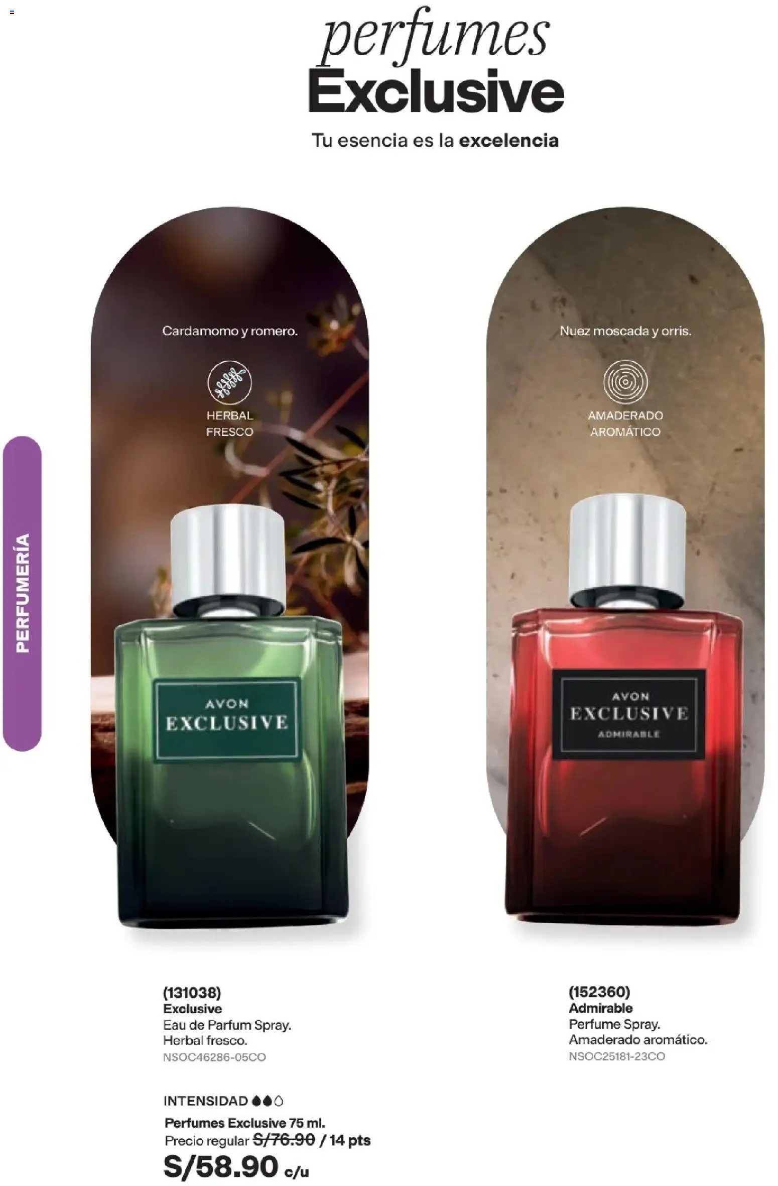 Catálogo Avon válido desde 29/08/2026 | Página: 65 | Productos: Perfumes, Cardamomo, Perfume