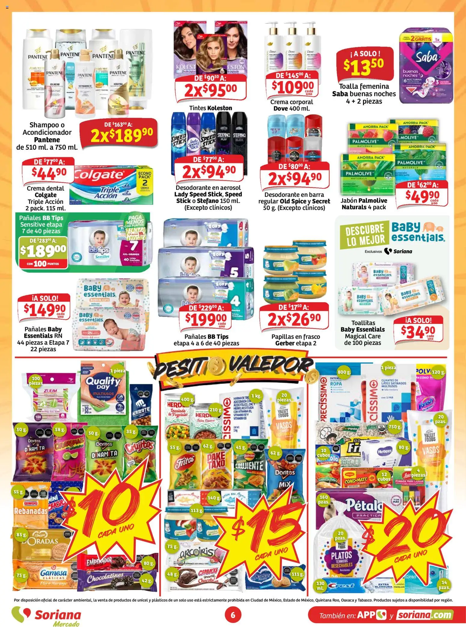Nuevas ofertas de Soriana válidas en toda la República Mexicana desde el 28/08/2026. ¡Encuentra las mejores ofertas en Soriana Ahorro constante y sonante Soriana Mercado Nacional! | Página: 6