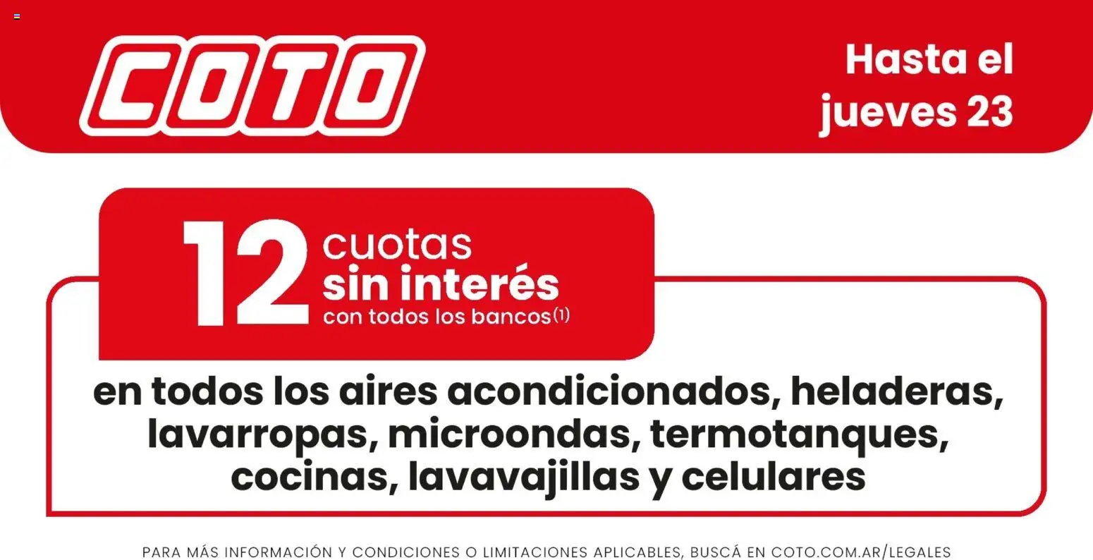 Coto - elec │ válido desde el 21/07/2026 | Página: 1 | Productos: Lavavajillas