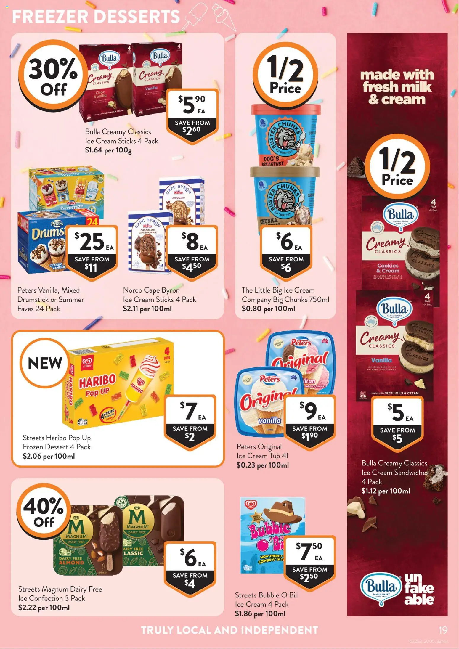 Foodworks catalogue - valid from 20.05.2026 | Page: 19 | Products: Milk, Cream, Ice cream, Freezer