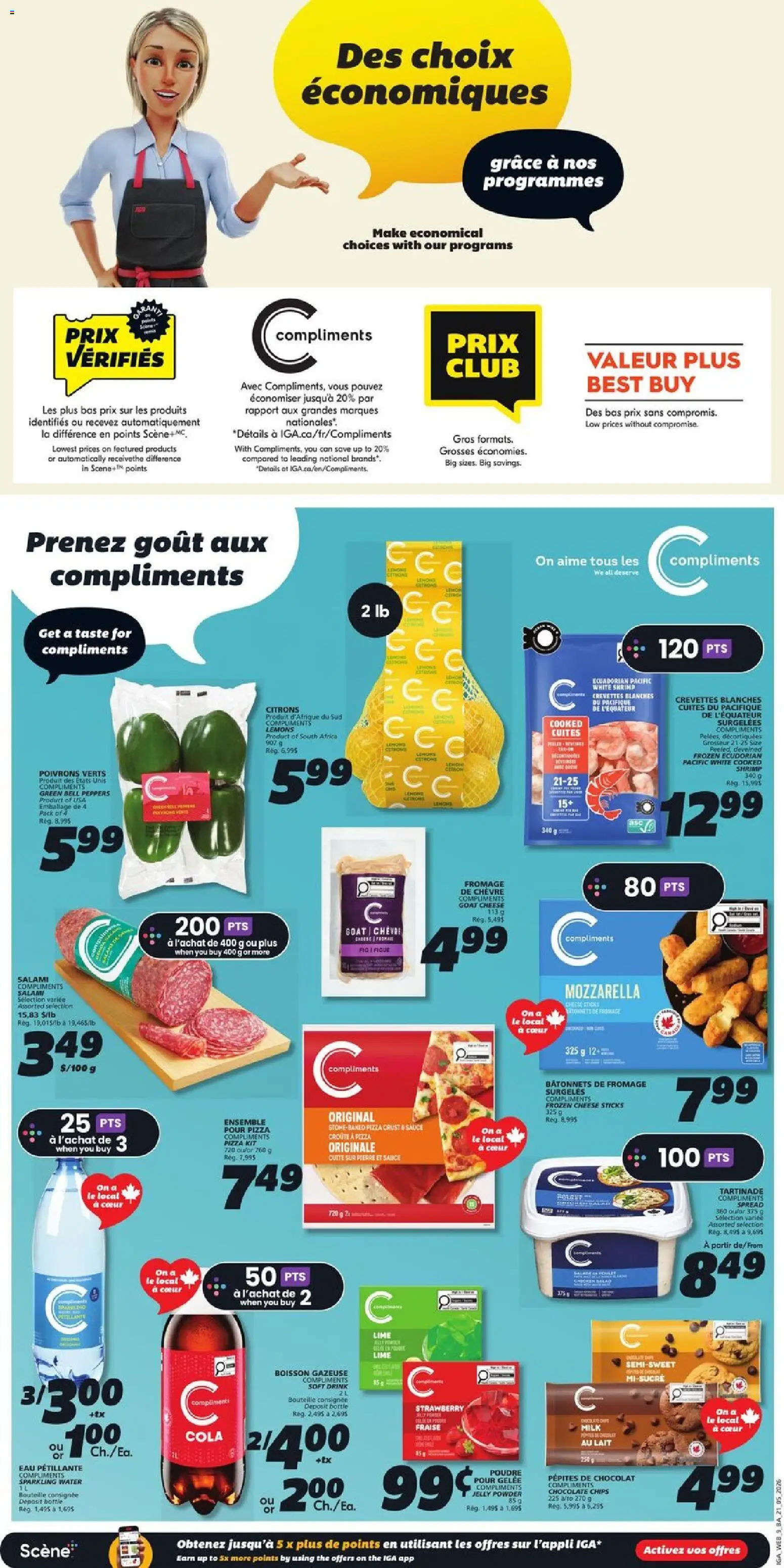 IGA flyer valid from 21.05.2026 | Page: 12 | Products: Chips, Milk, Cheese, Chocolate