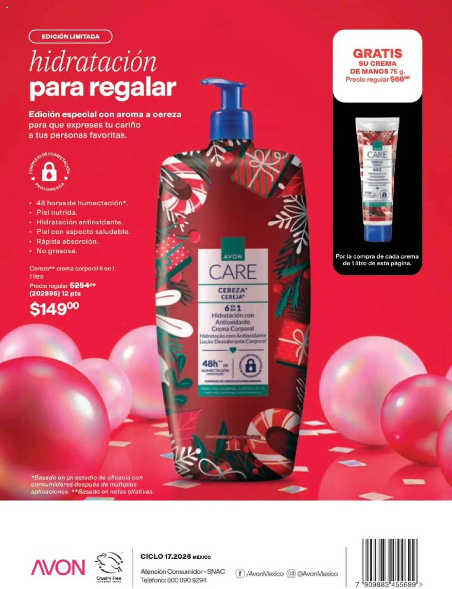 Nuevas ofertas de AVON válidas en toda la República Mexicana desde el 06/11/2026. ¡Encuentra las mejores ofertas en AVON campaña 17 2026! | Página: 168
