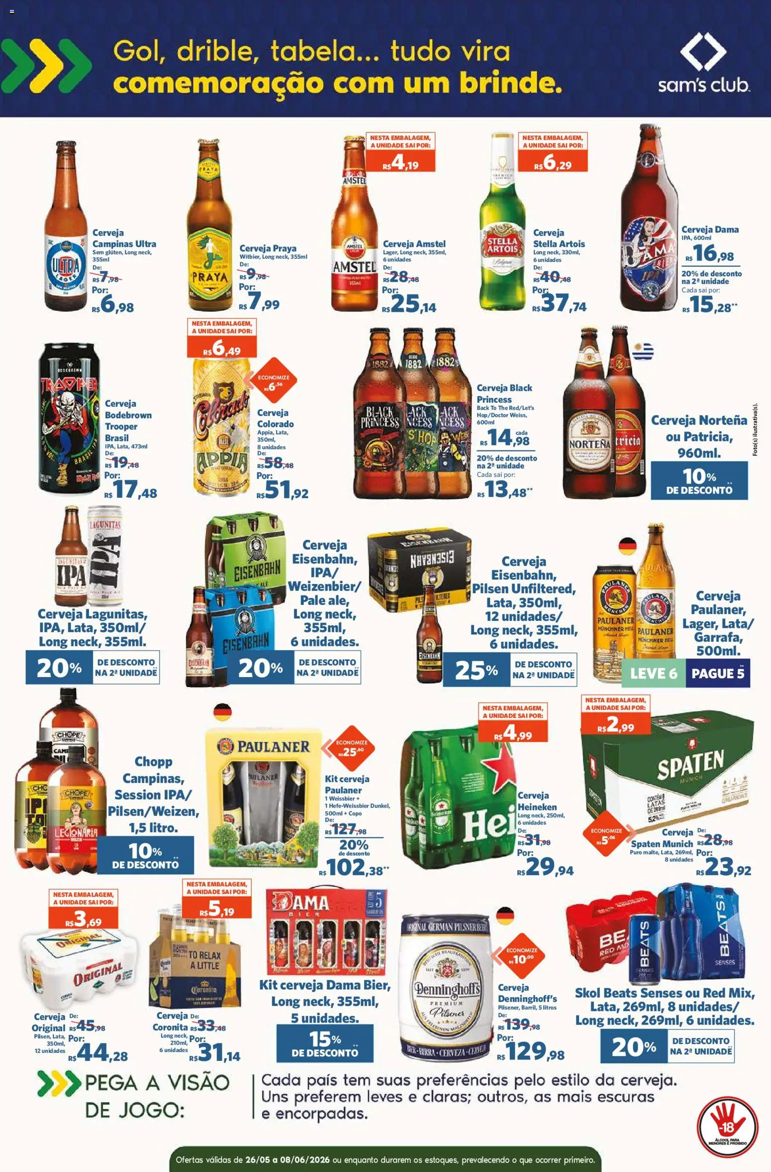 Sam's Club Folheto - válido de 26.05.2026 | Página: 9 | Produtos: Eisenbahn, Cerveja, Heineken
