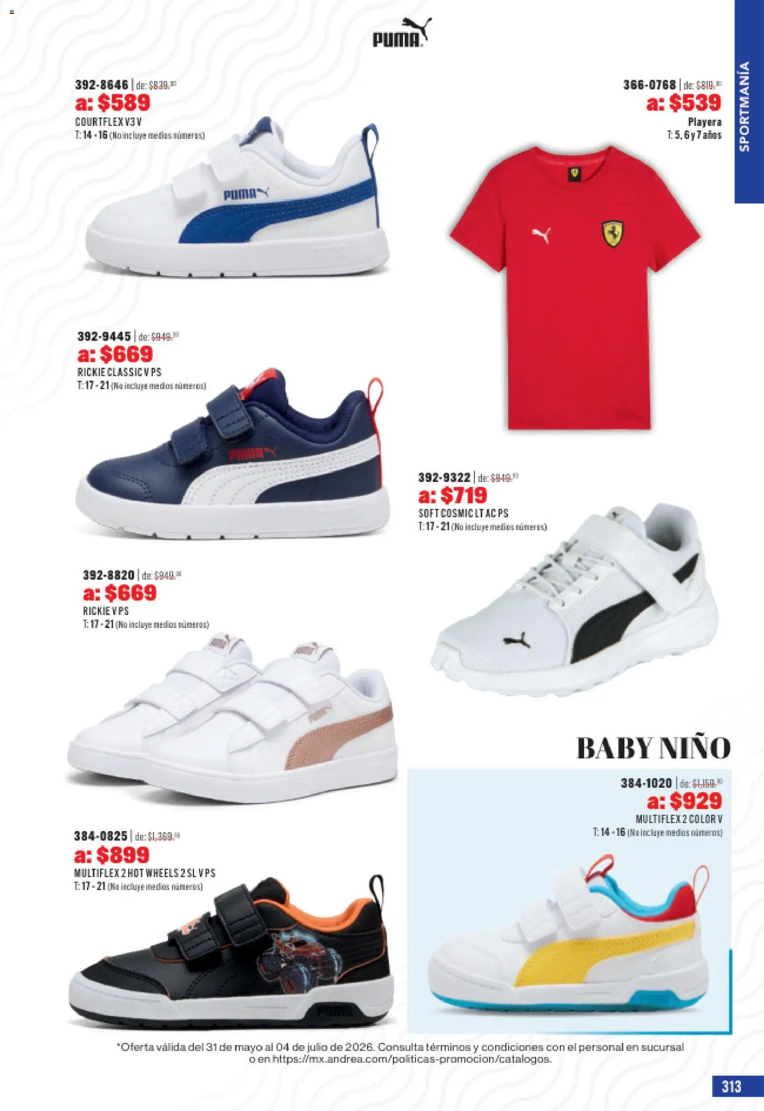 Nuevas ofertas de Andrea válidas en toda la República Mexicana desde el 31.05.2026. ¡Encuentra las mejores ofertas en Andrea catálogo Outlet! | Página: 313