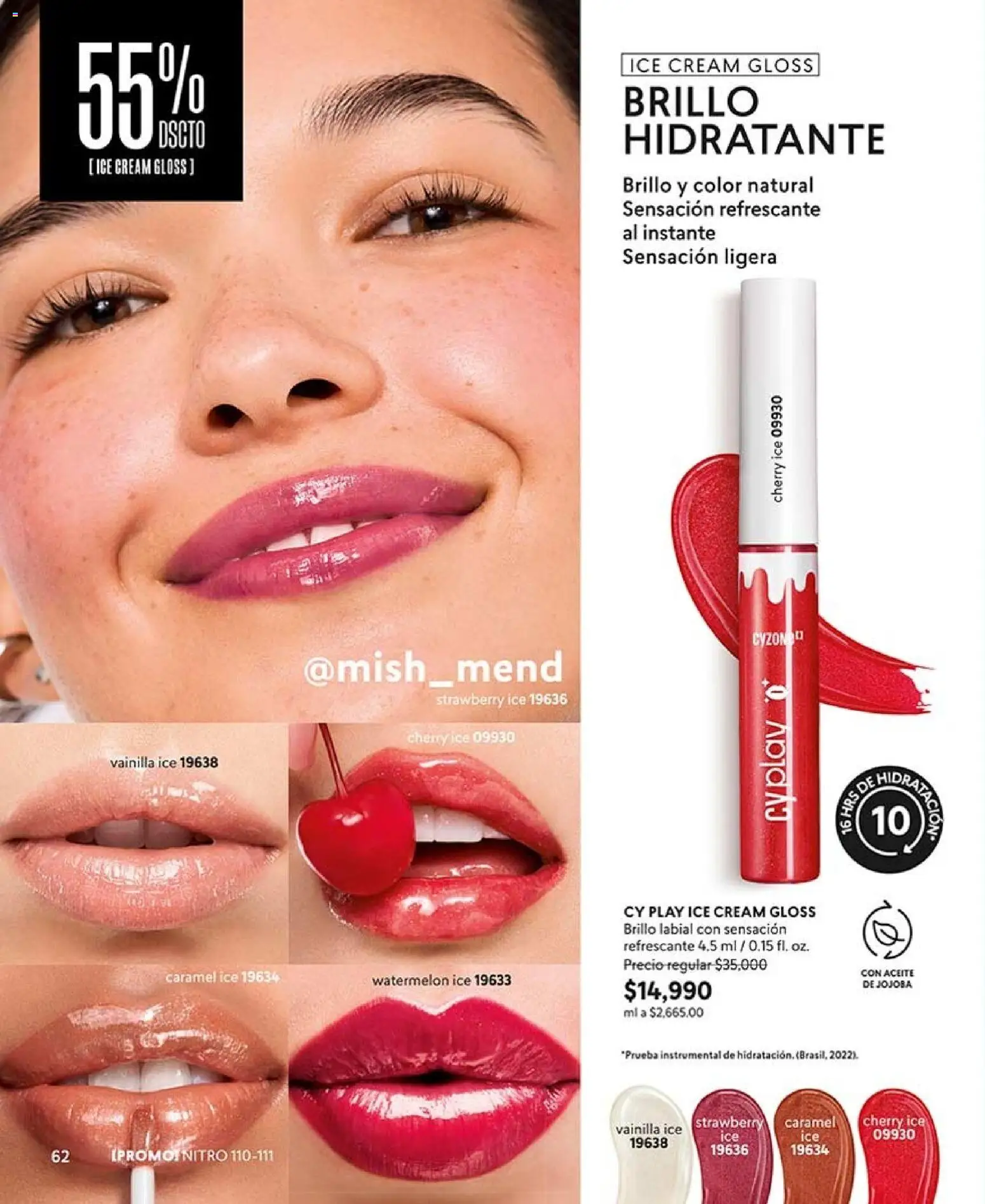 CyZone revista - valida desde el 17/08/2026 | Página: 62 | Productos: Brillo, Vainilla, Aceite