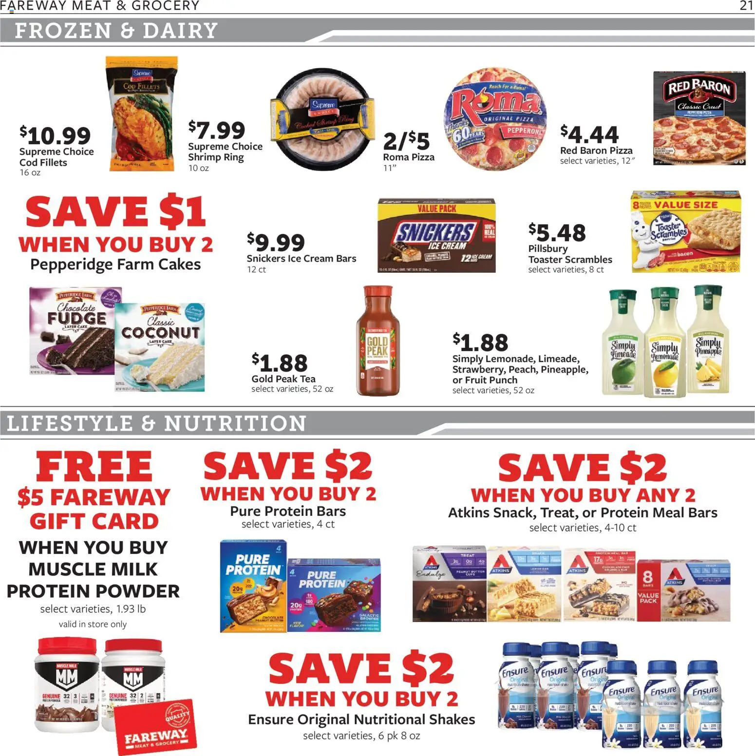 Fareway Weekly Ad - valid from 08/31/2026 | Page: 21 | Products: Ring, Tea, Bacon, Ice
