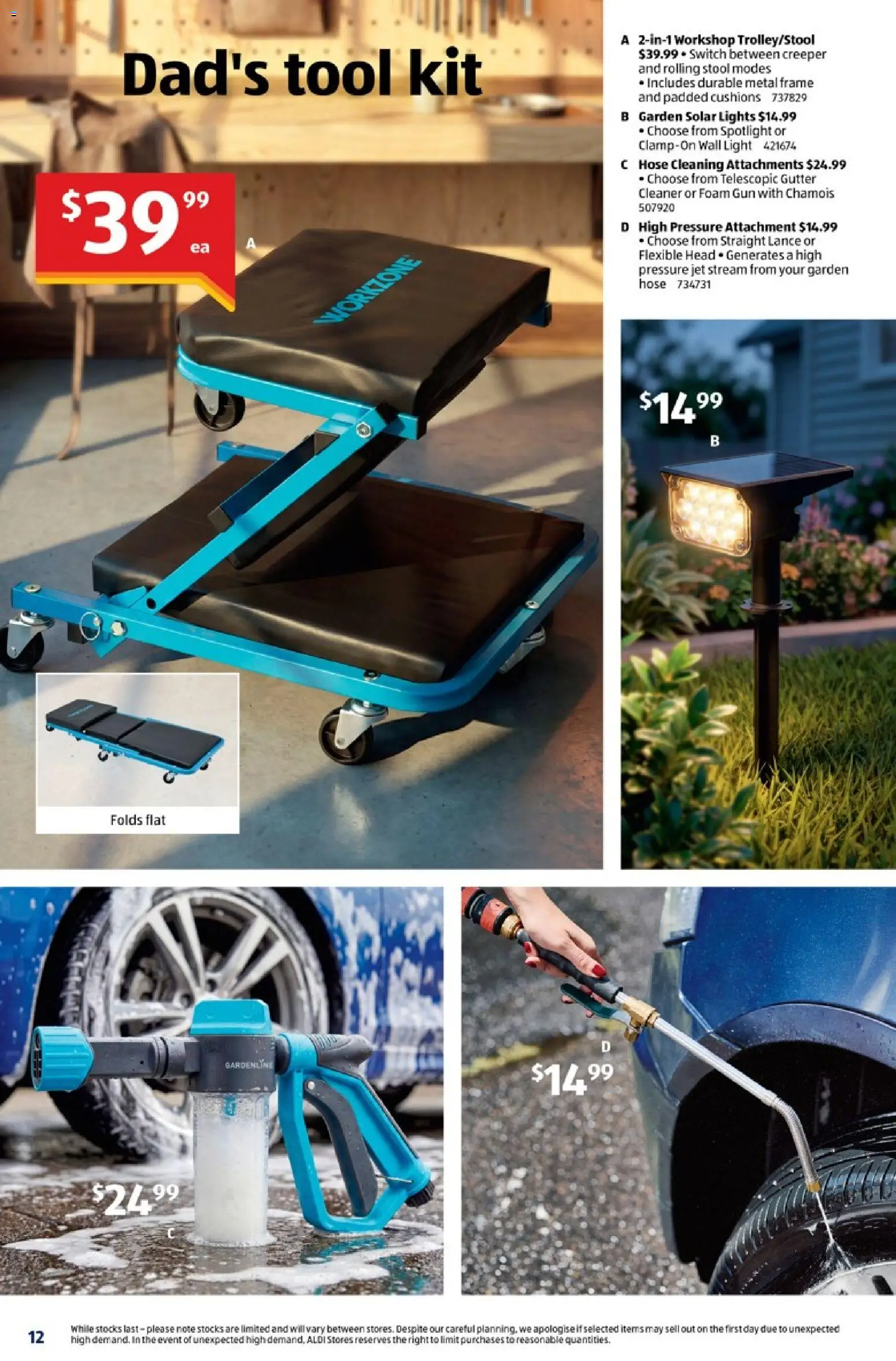 Aldi catalogue - valid from 23/08/2026 | Page: 12 | Products: Garden hose, Light, Cleaner, Foam