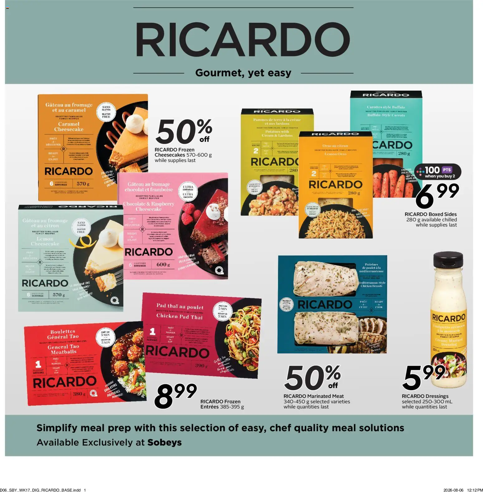 Sobeys flyer valid from Aug 20, 2026 | Page: 17 | Products: Rice, Cream, Meat, Chicken