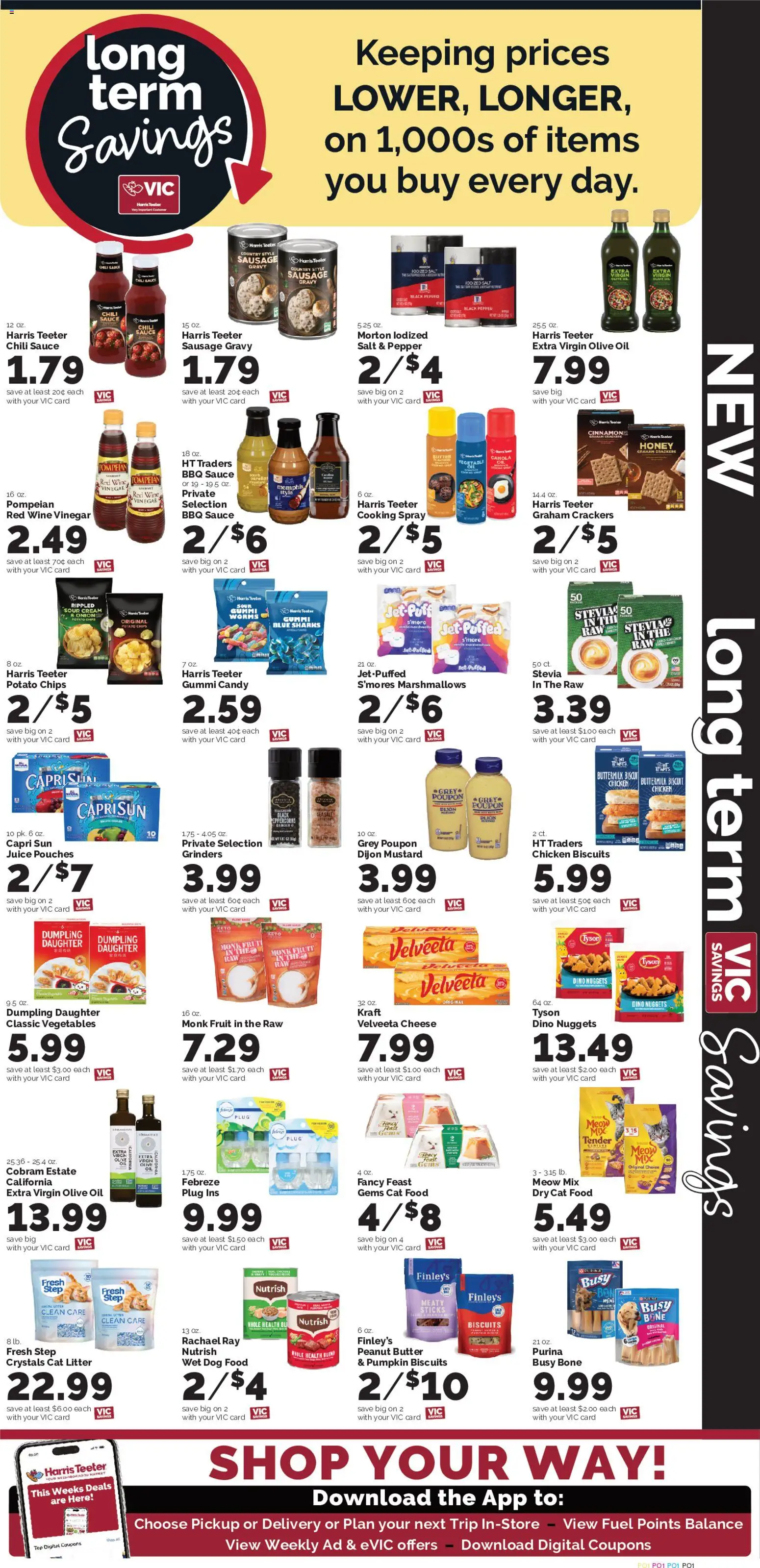 Harris Teeter Weekly Ad - NC - valid from 03.06.2026 | Page: 9 | Products: Vinegar, Chips, Cream, Sausage